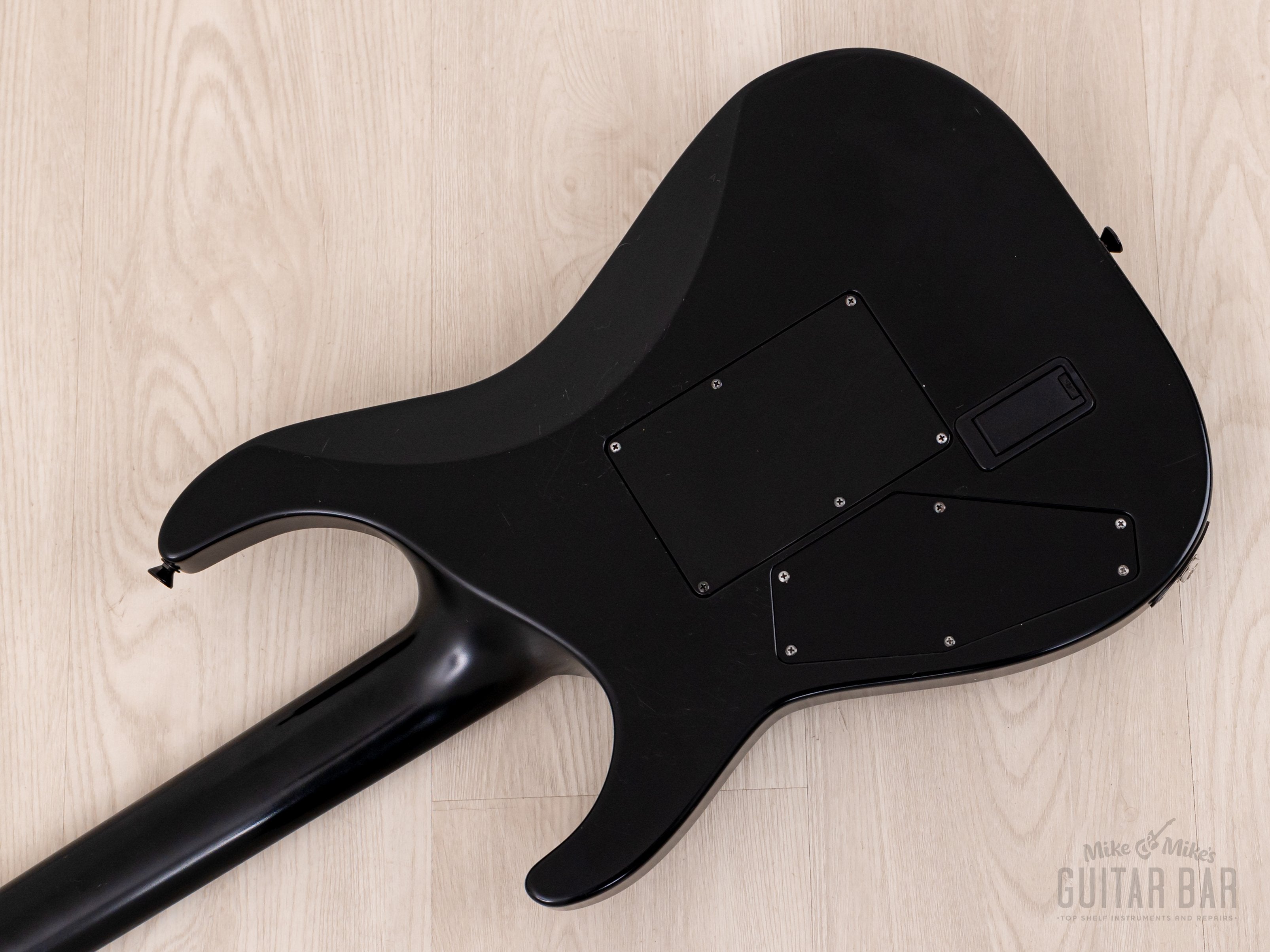 1995 ESP Custom Shop Horizon-Custom SSH Superstrat Black Satin w/ Floy
