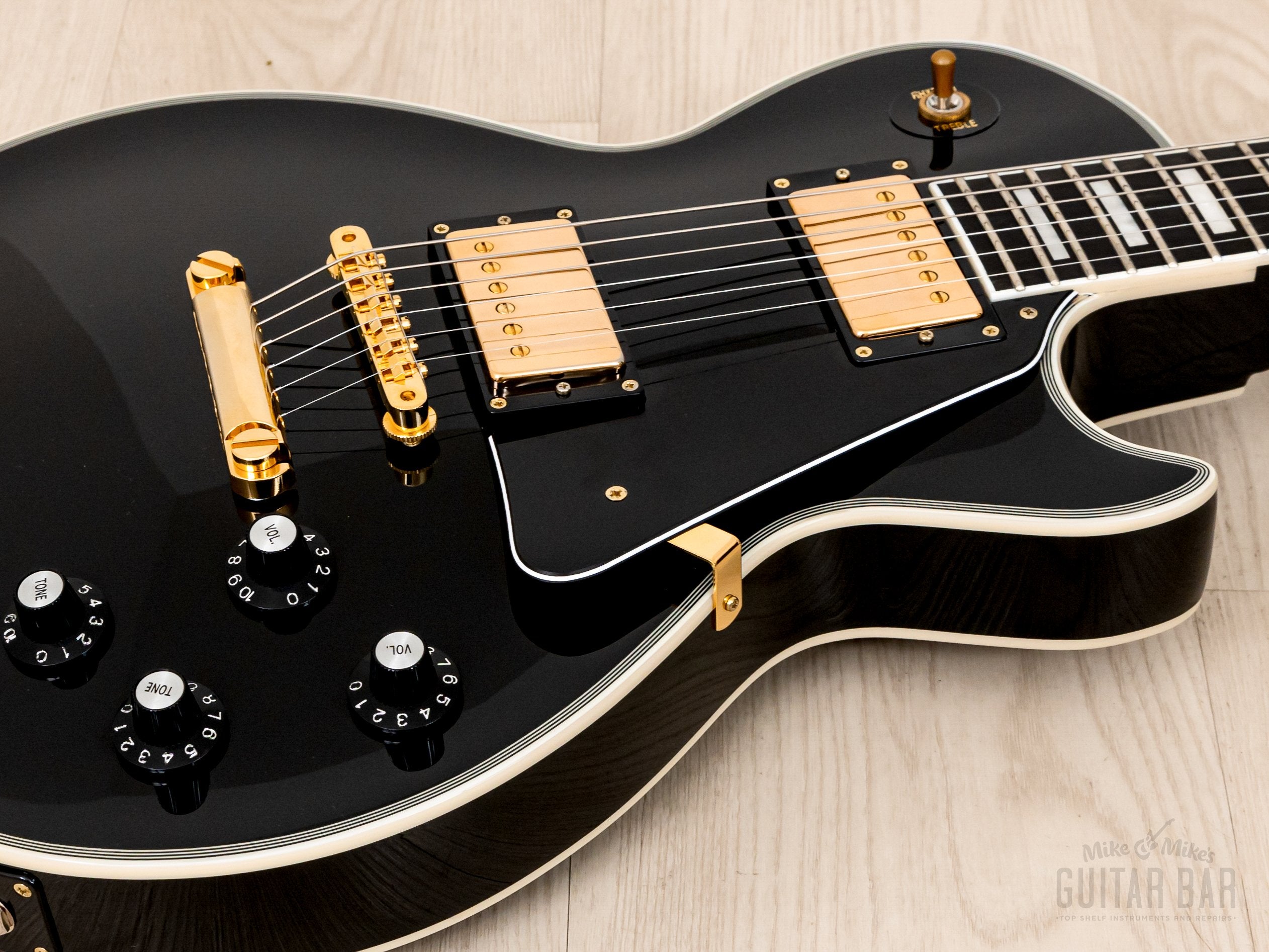 2023 ESP Edwards E-LP-CTM Black Beauty Custom, Near-Mint w/ Case & Tags,  Japan