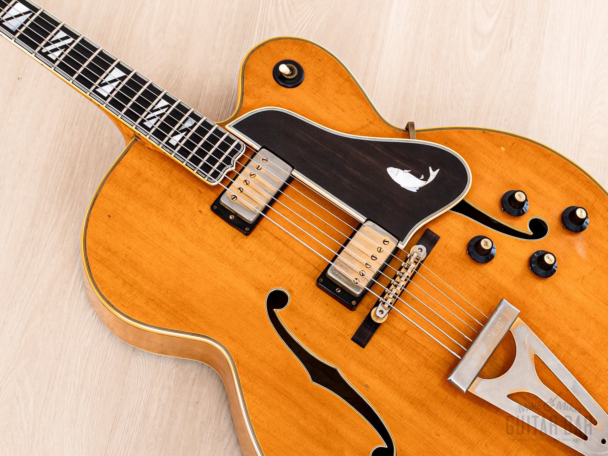 1969 Gibson Super 400 CES Vintage Archtop Electric Guitar Natural w/ T Tops & 1950s Lifton Case