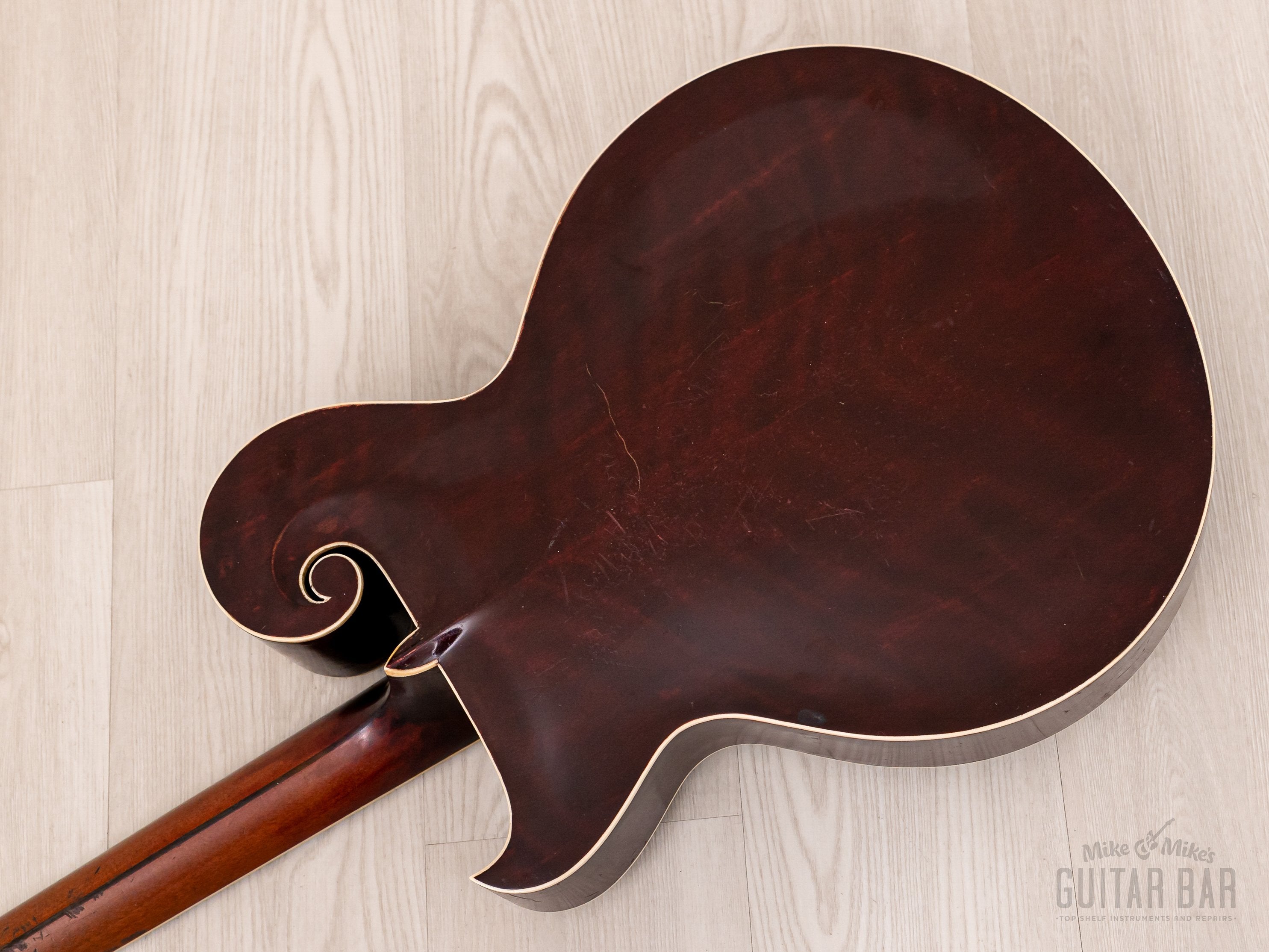1920 Gibson Style O Vintage Scroll Body Carved Top Round Soundhole Archtop, Lloyd Loar Era w/ Case
