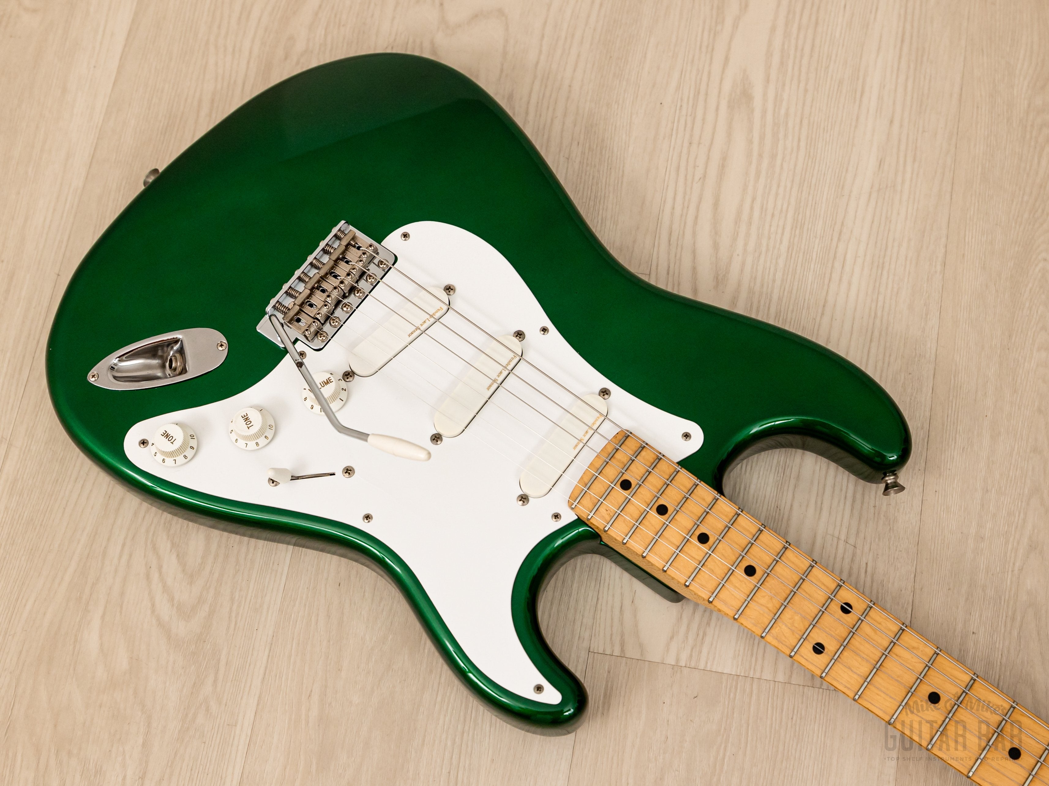 1991 Fender Order Made Stratocaster ST57-770LS Candy Apple Green w/ Lace  Sensor, Japan MIJ Fujigen