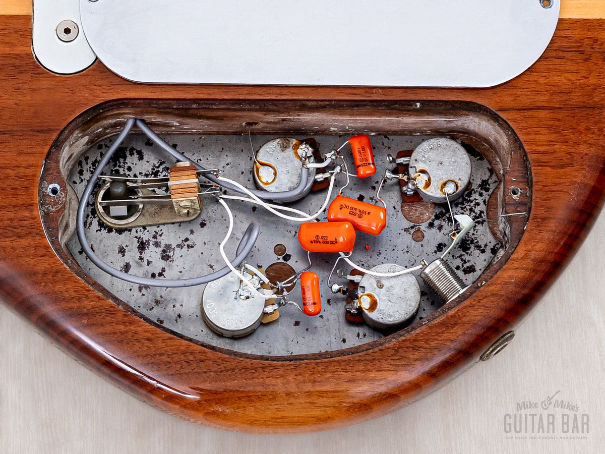 Kramer rear control cavity with pots and orange tone caps
