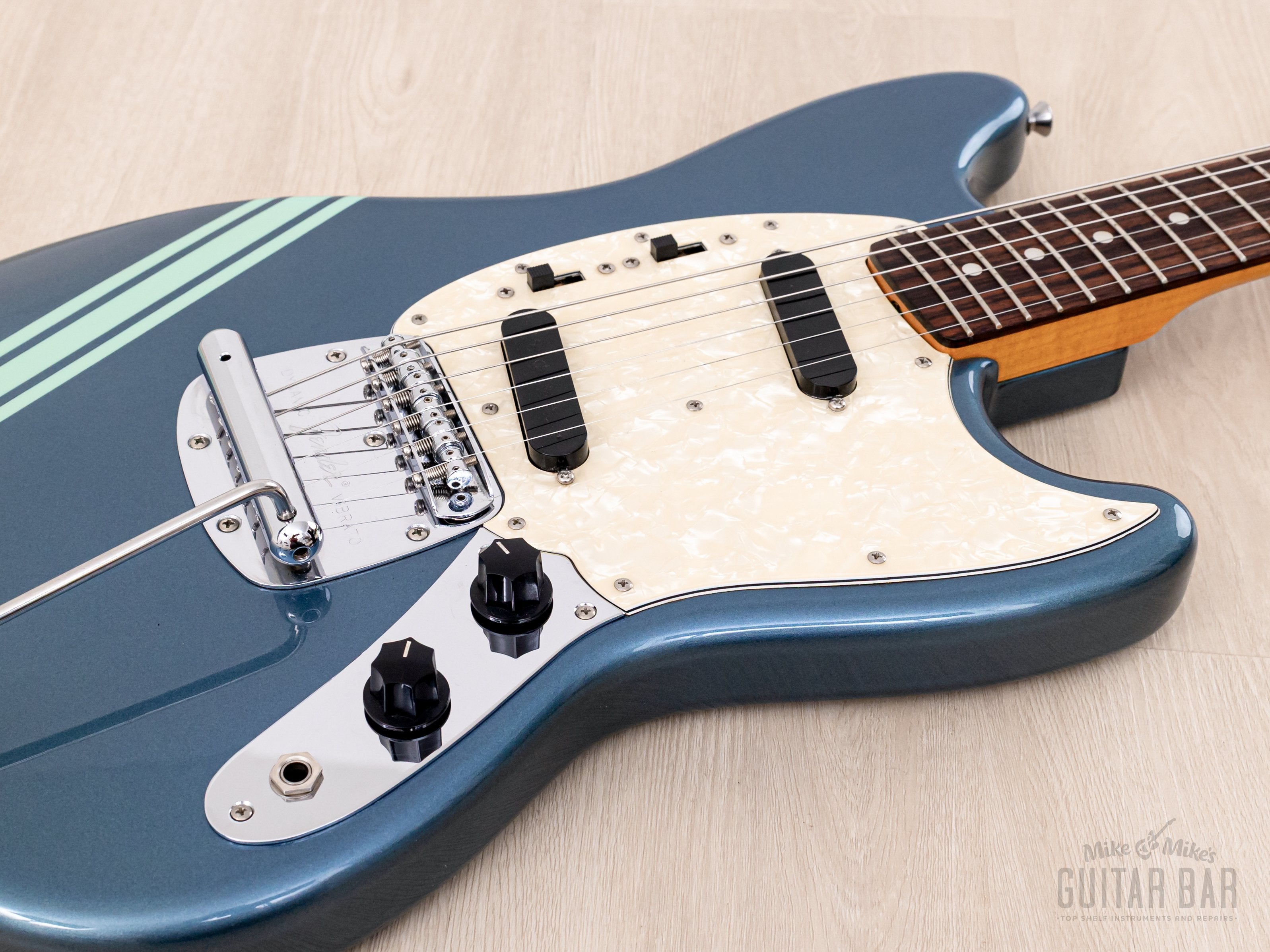 2008 Fender Mustang '73 Vintage Reissue MG73-CO Competition Burgundy (Blue) + Headstock, Cobain-Spec, Japan CIJ