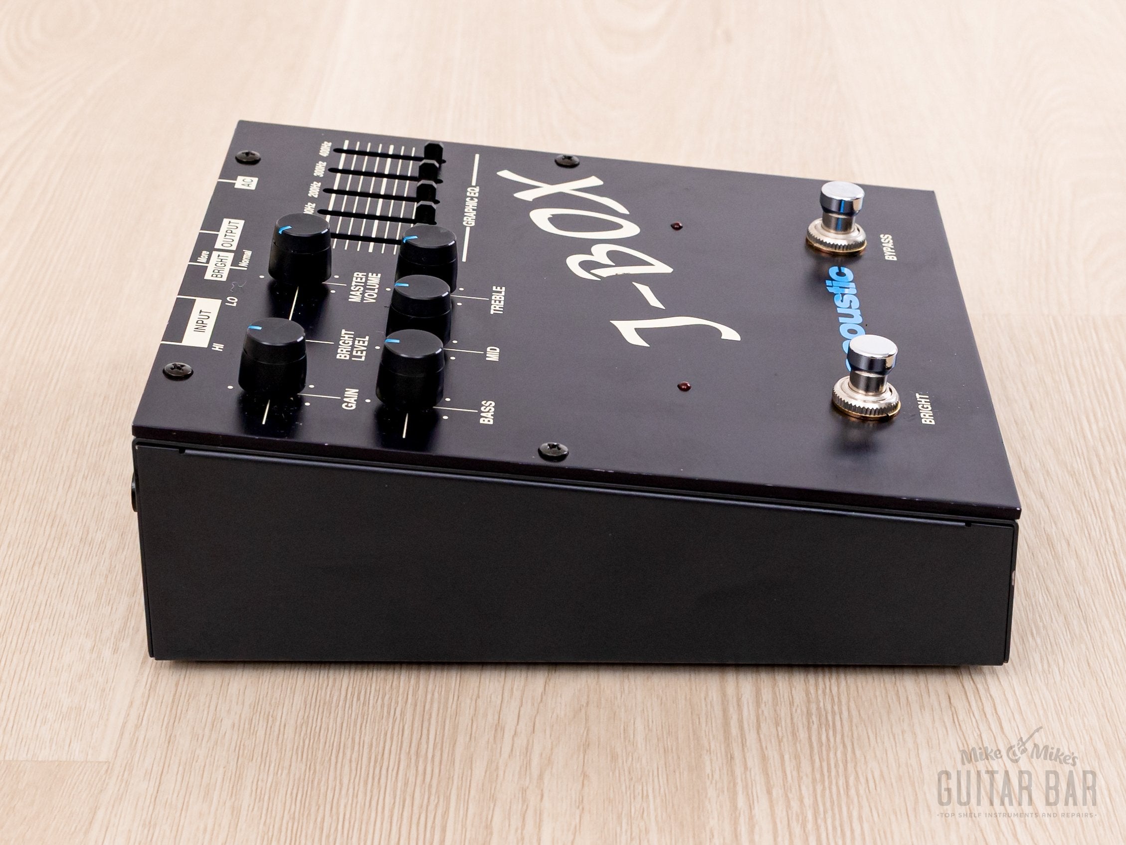 Fernandes Acoustic J-Box Bass Preamp Effects Pedal w/ Box