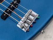 2005 Fender '62 Jazz Bass JB62 Lake Placid Blue, bridge and bridge pickup close-up