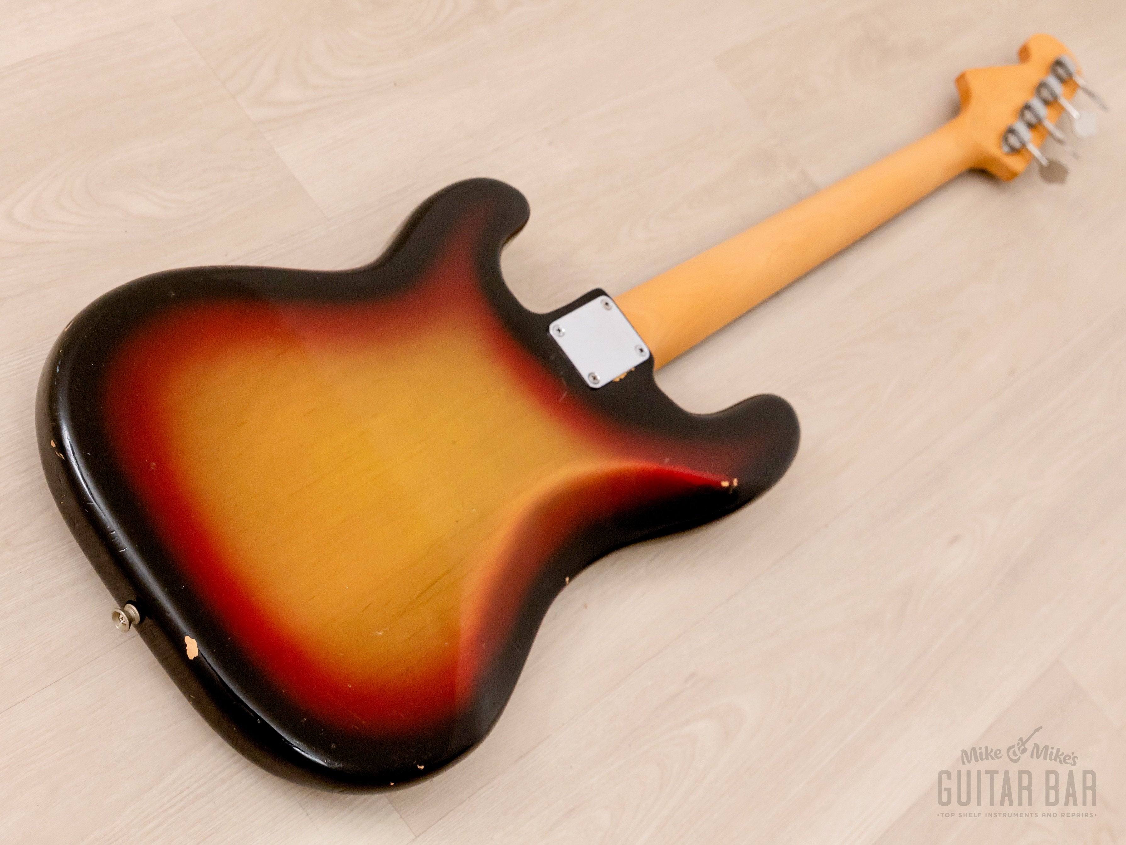 1970s Fender Precision Bass Body w/ USA Custom Neck & Lindy Fralin Pickups, Sunburst w/ Case
