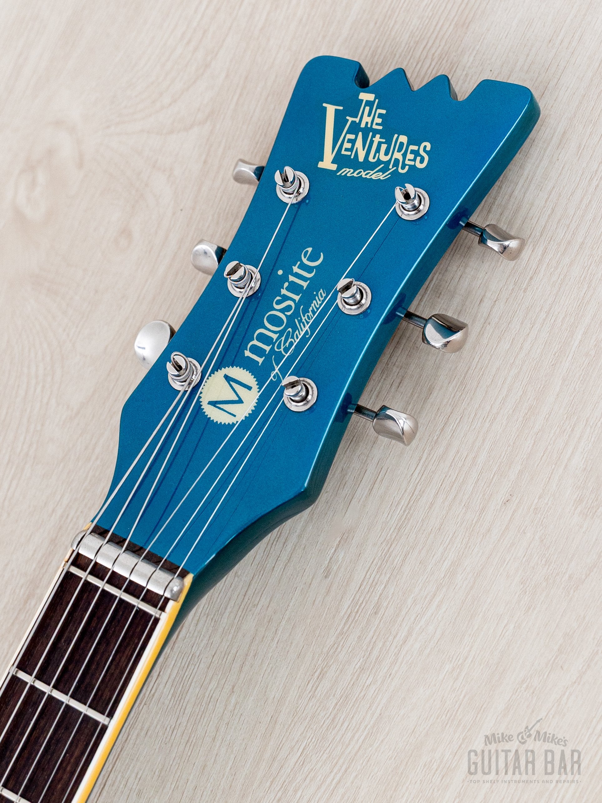 1996 Mosrite Ventures Model '63 Vintage Reissue Sidejack Blue w/ Vibra