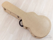 Carlo Greco beige hardshell case closed