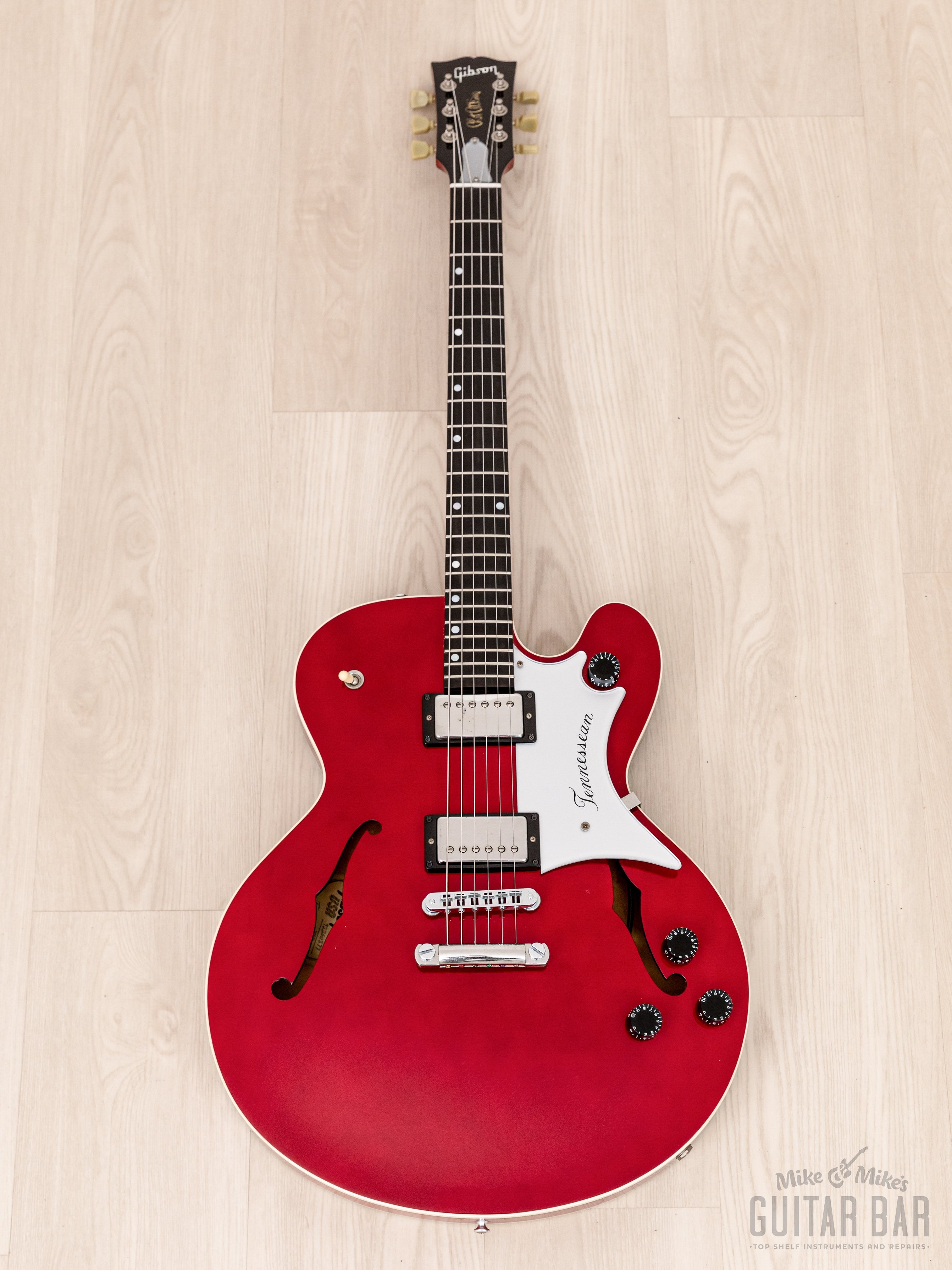 1990 Gibson Chet Atkins Tennessean Semi-Hollow Guitar Wine Red Near-Mint w/ Case & Tags, Yamano