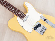 1988 Fender American Standard Telecaster Vintage White, body angled close-up