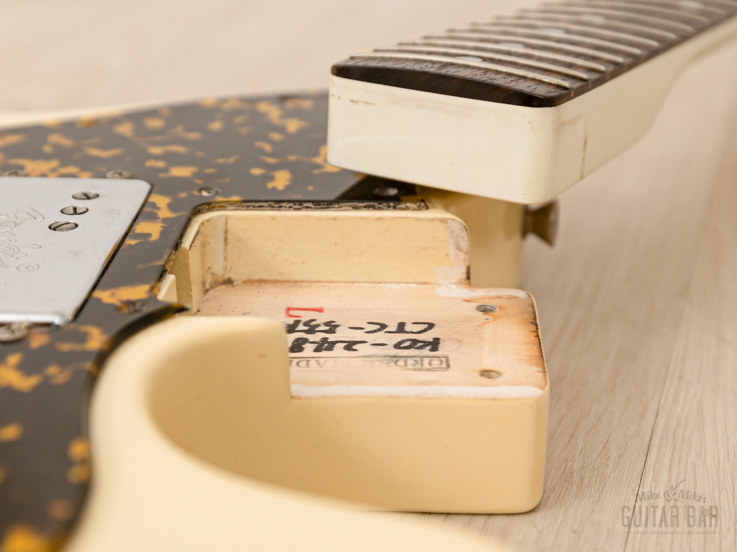 1990 Fender Order Made Telecaster Custom TC72 White, Non-Catalog w/ Leopard Guard, Japan MIJ Fujigen