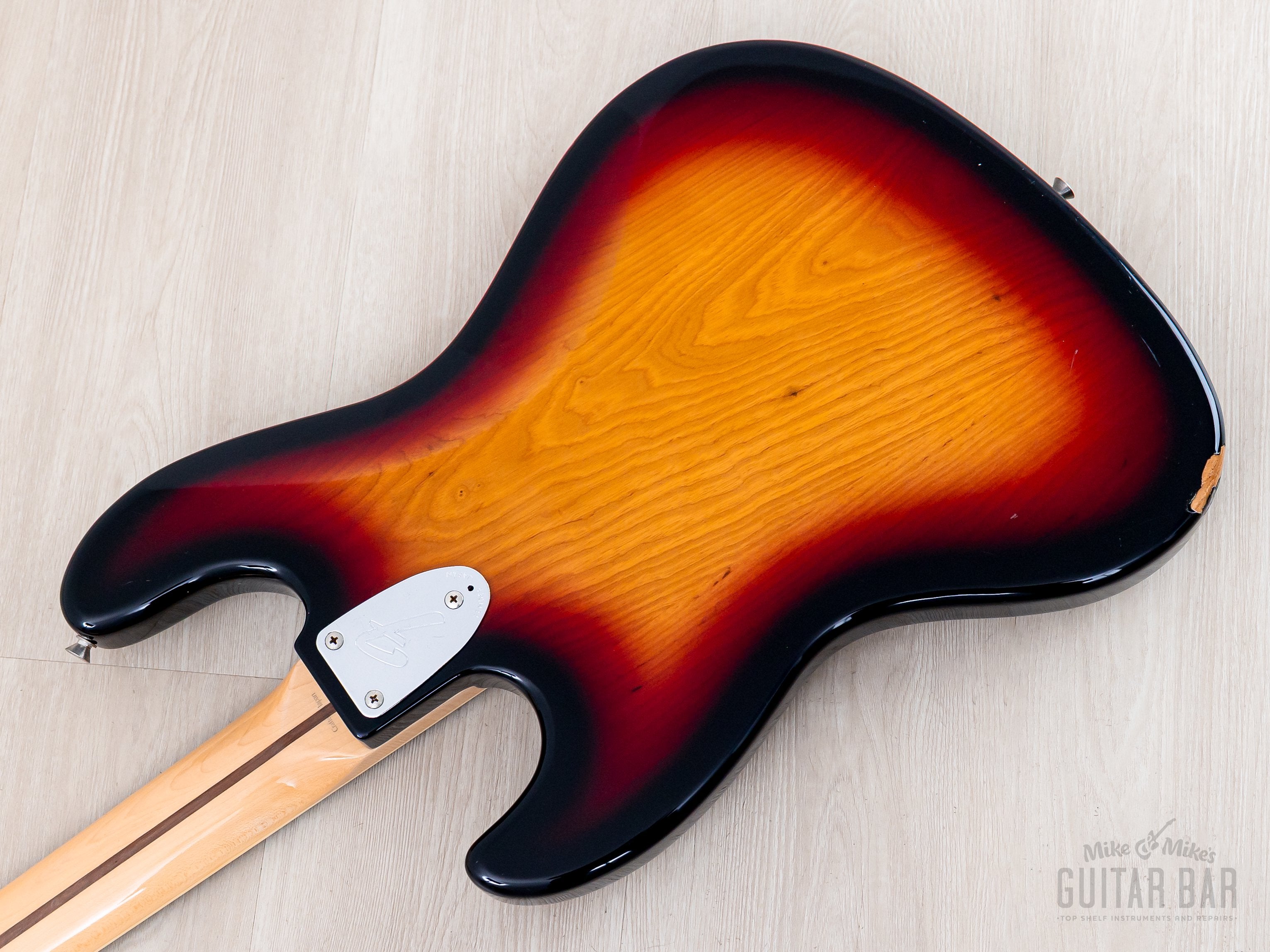 2000 Fender Jazz Bass '75 Vintage Reissue JB75-90US Sunburst Ash, Japa