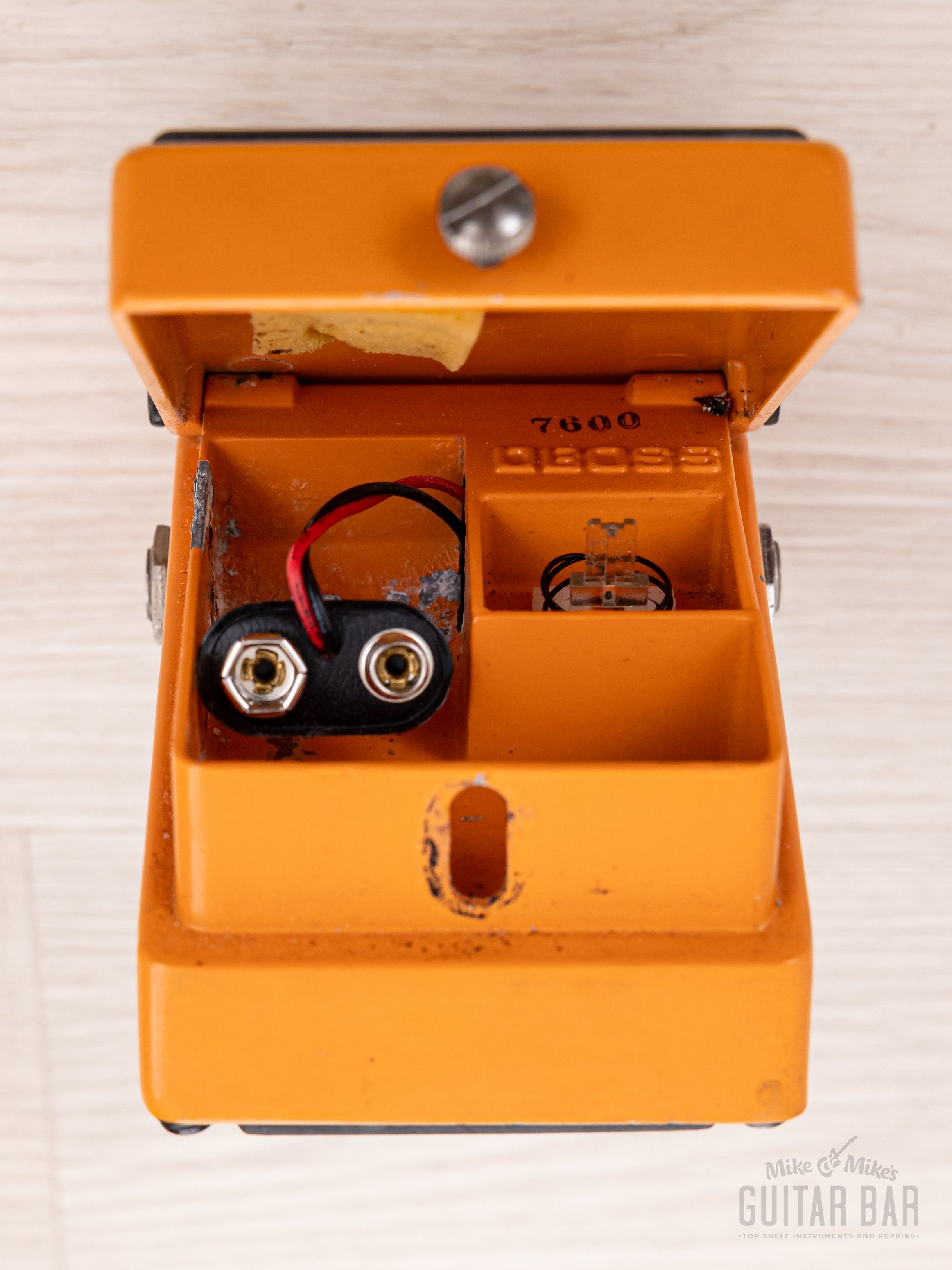 1978 Boss DS-1 Distortion Silver Screw Long Dash Vintage Effects Pedal, Black Label Japan