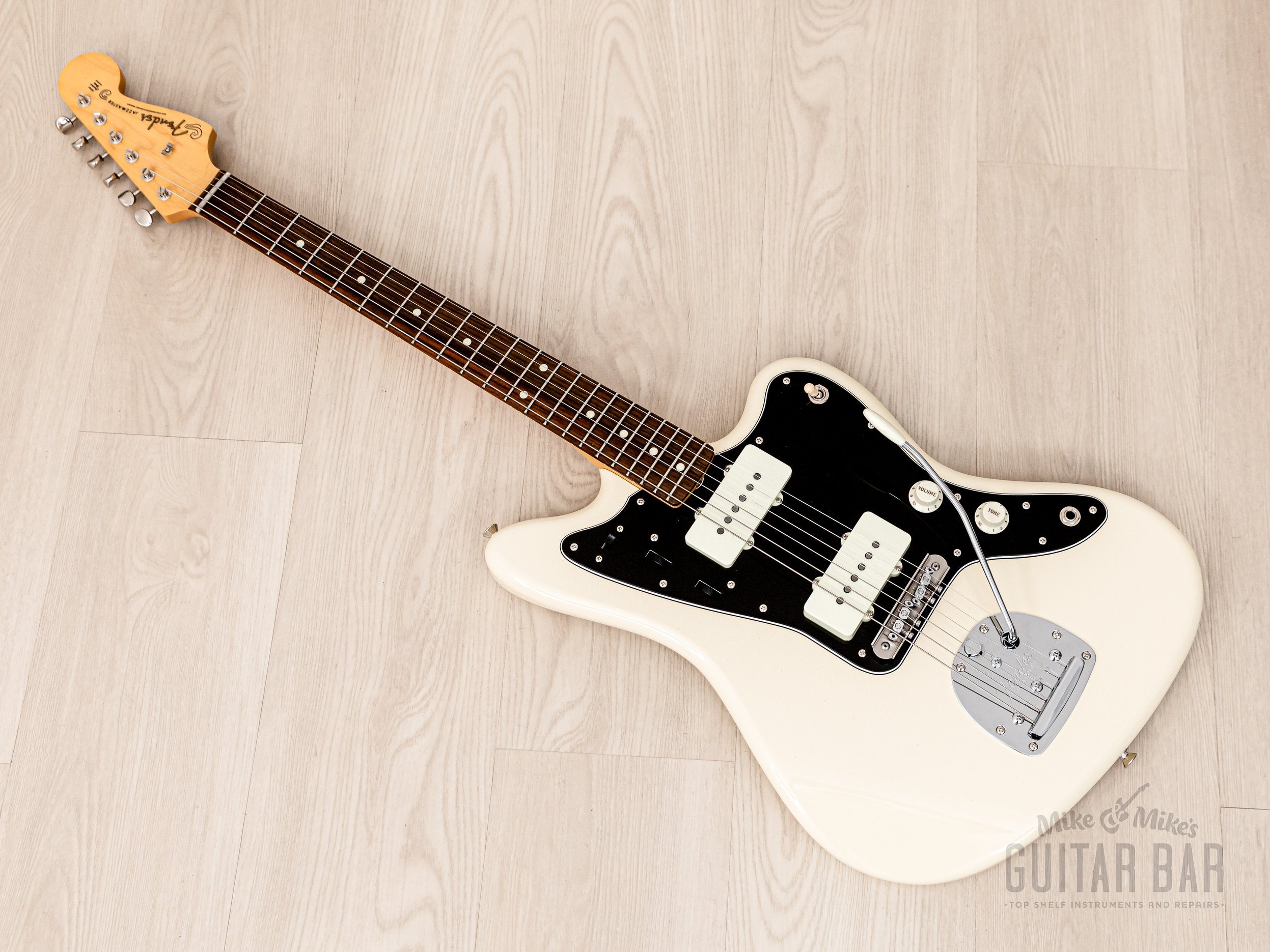 2020 Fender Hybrid 60s Jazzmaster Olympic White Near-Mint w/ Mastery Bridge & Case, Japan MIJ