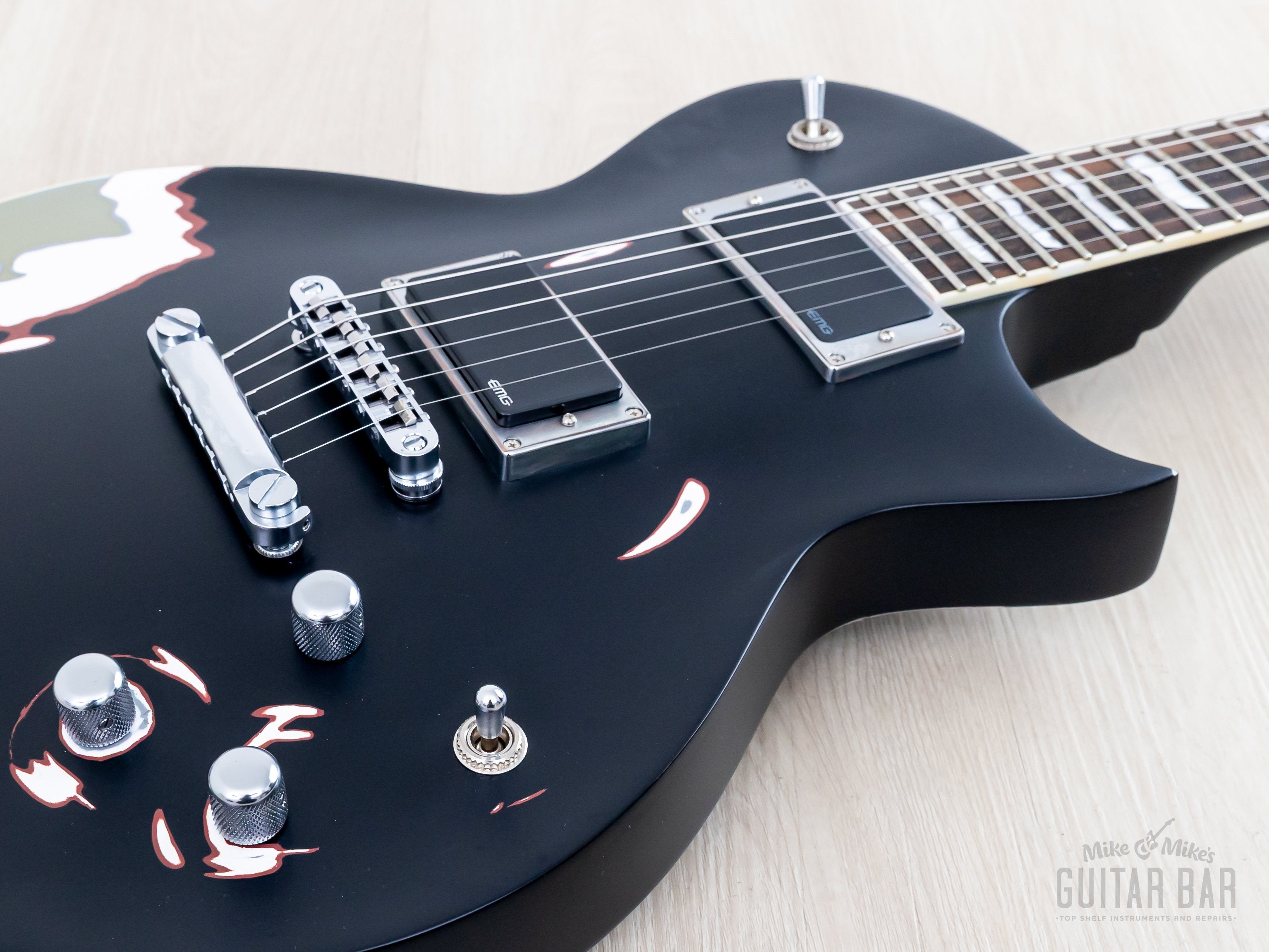 2009 ESP LTD James Hetfield Truckster Aged Black Satin w/ Case, Japan