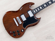 1973 Gibson SG Standard Walnut - body front angle