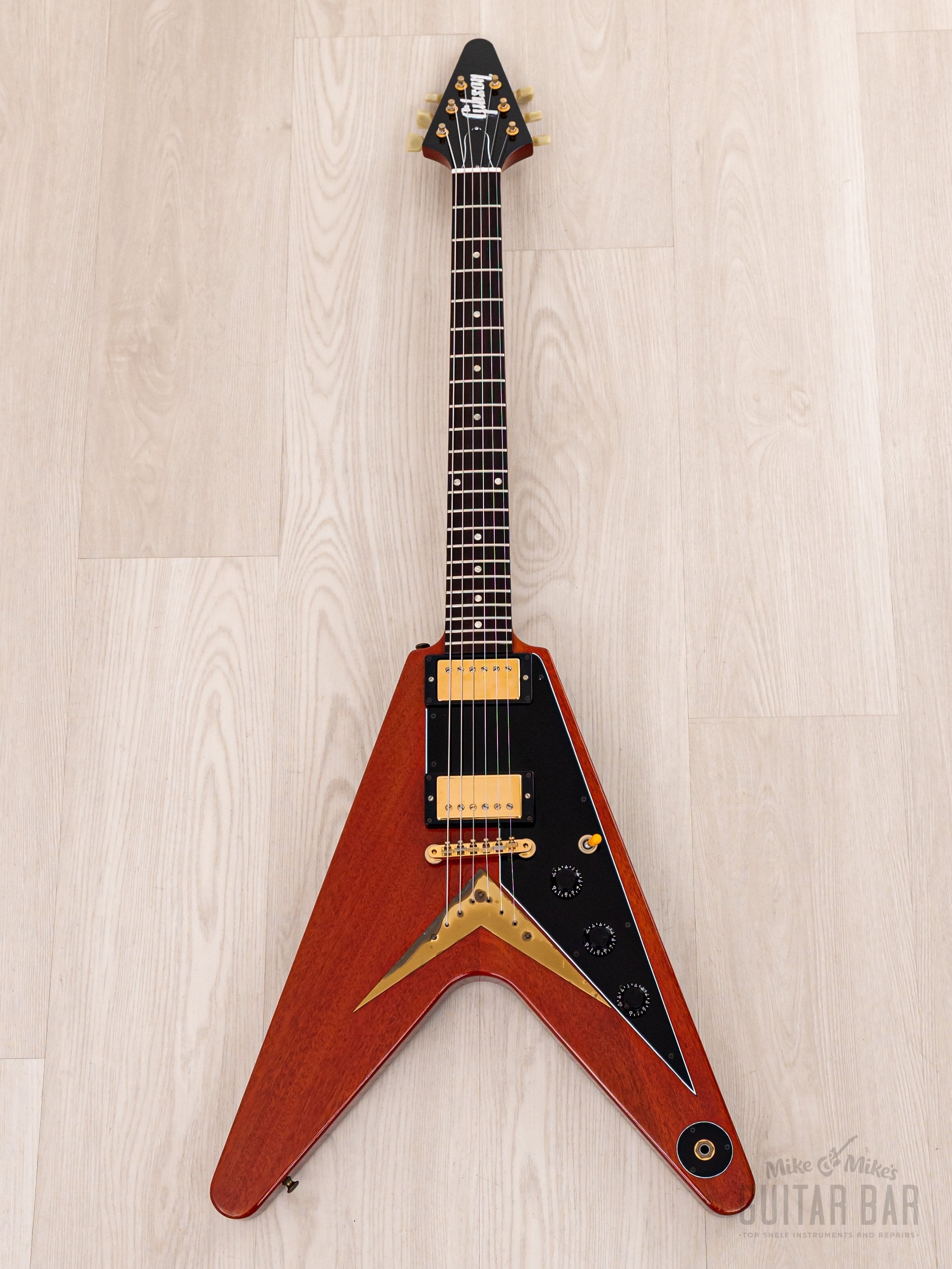 2008 Gibson Custom Shop Historic 1958 Flying V Mahogany VOS (Cherry) w/ 57 Classic PAFs, COA, Hangtags & Case
