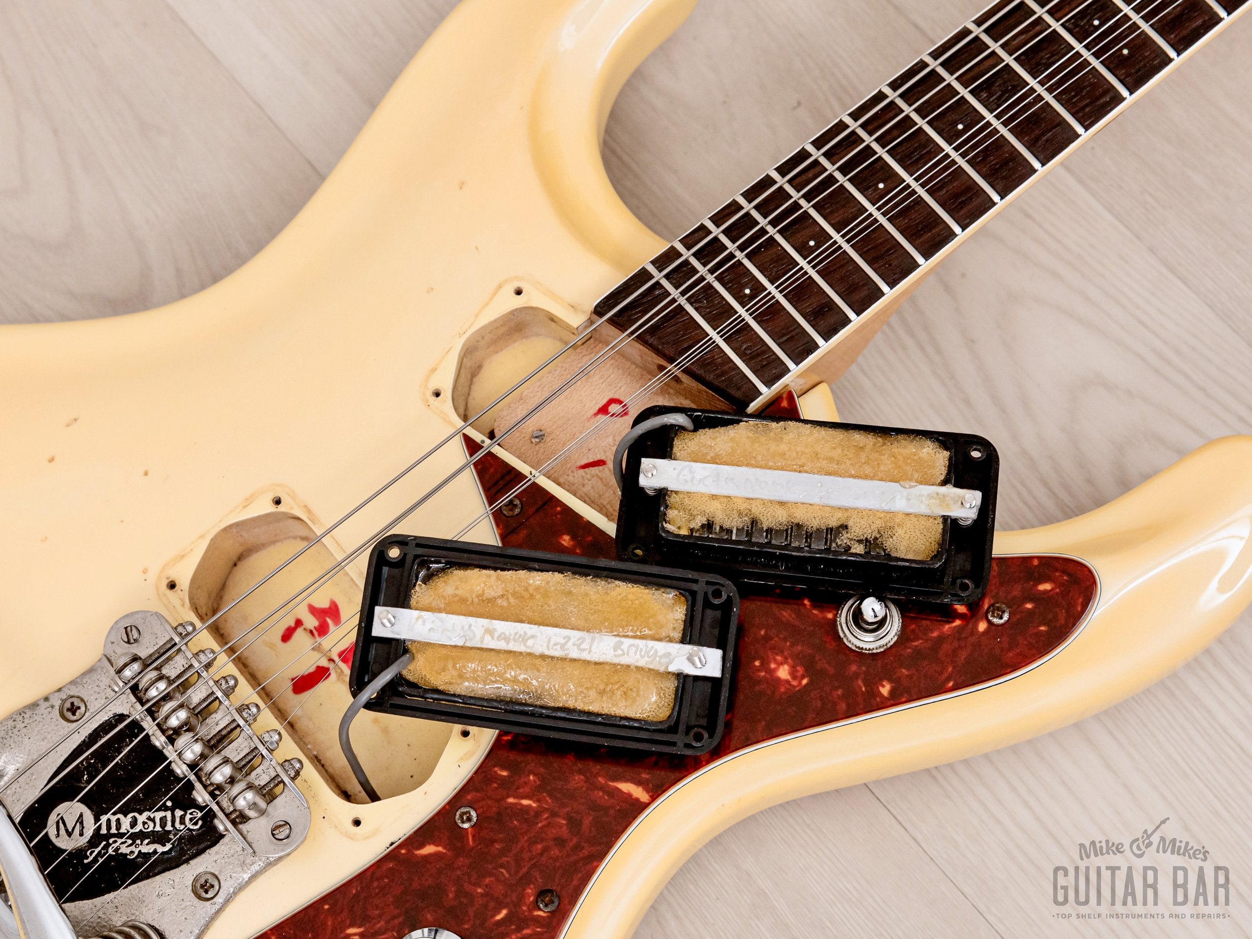 2000s Mosrite Ventures Model Super Custom '65 Pearl White w/ Curtis Novak Pickups & Vibramute, Japan Kurokumo