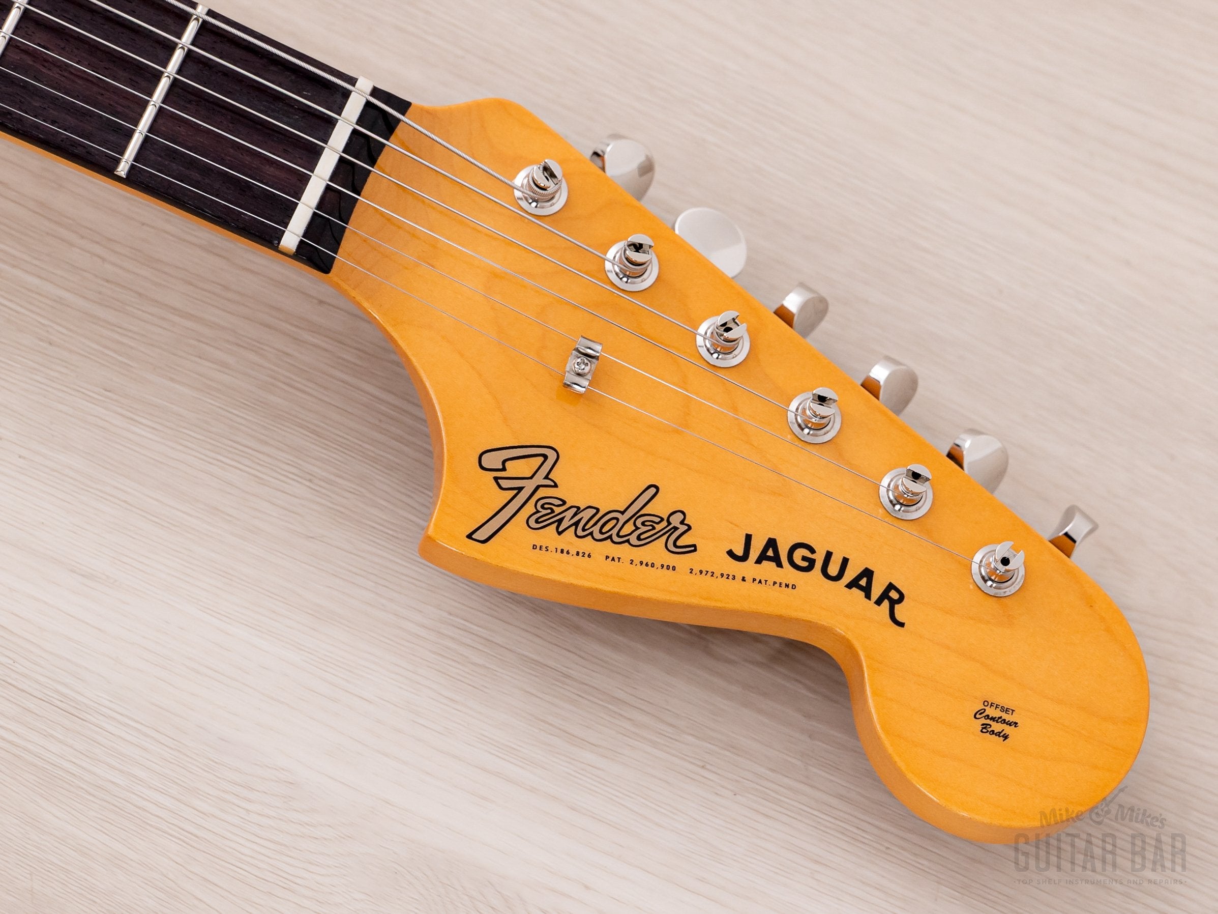 2024 Fender Traditional II 60s Jaguar Black w/ Gold Guard, Ishibashi F