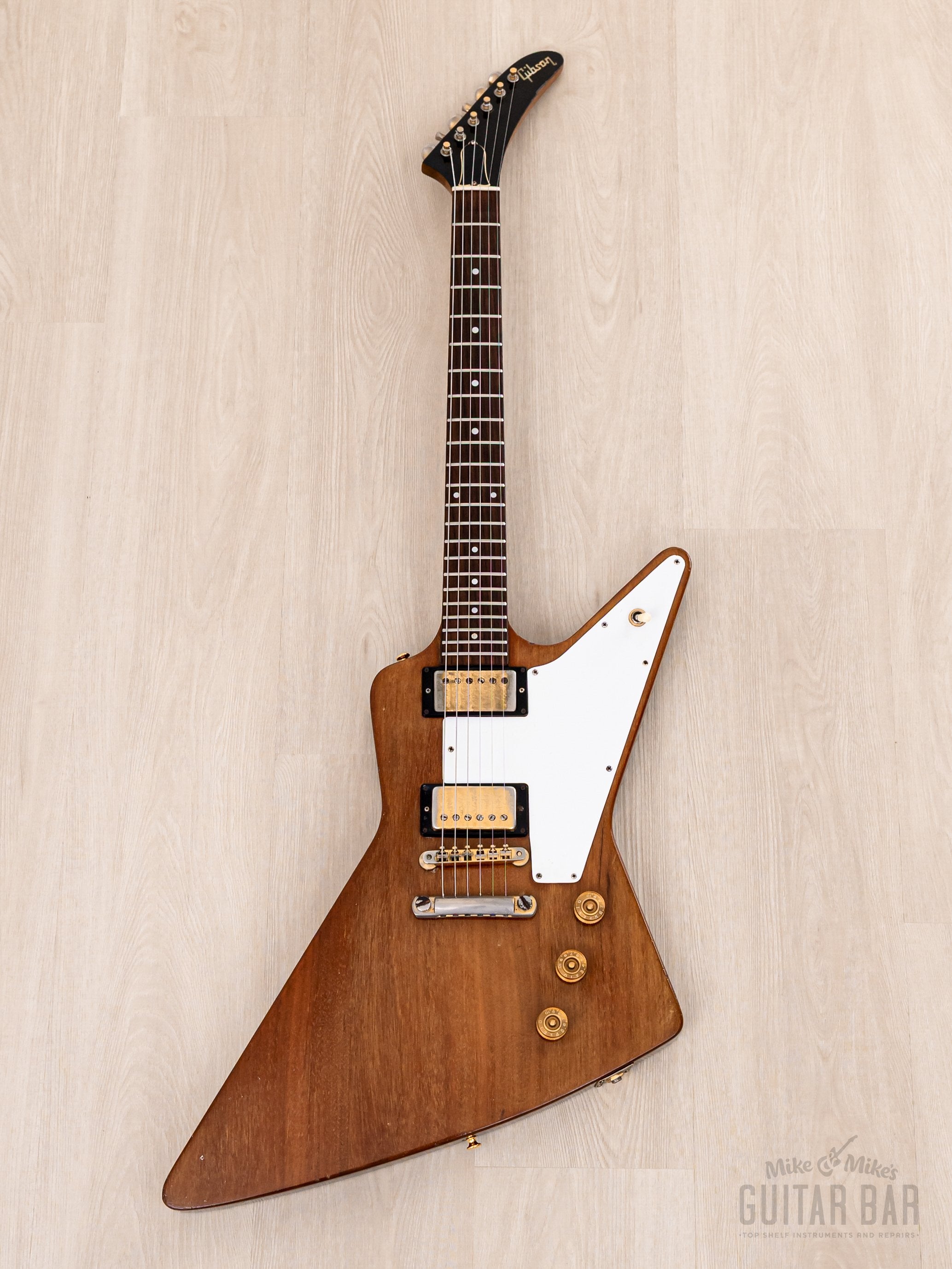 1977 Gibson Explorer Vintage Guitar Natural, 100% Original w/ T Tops, Case