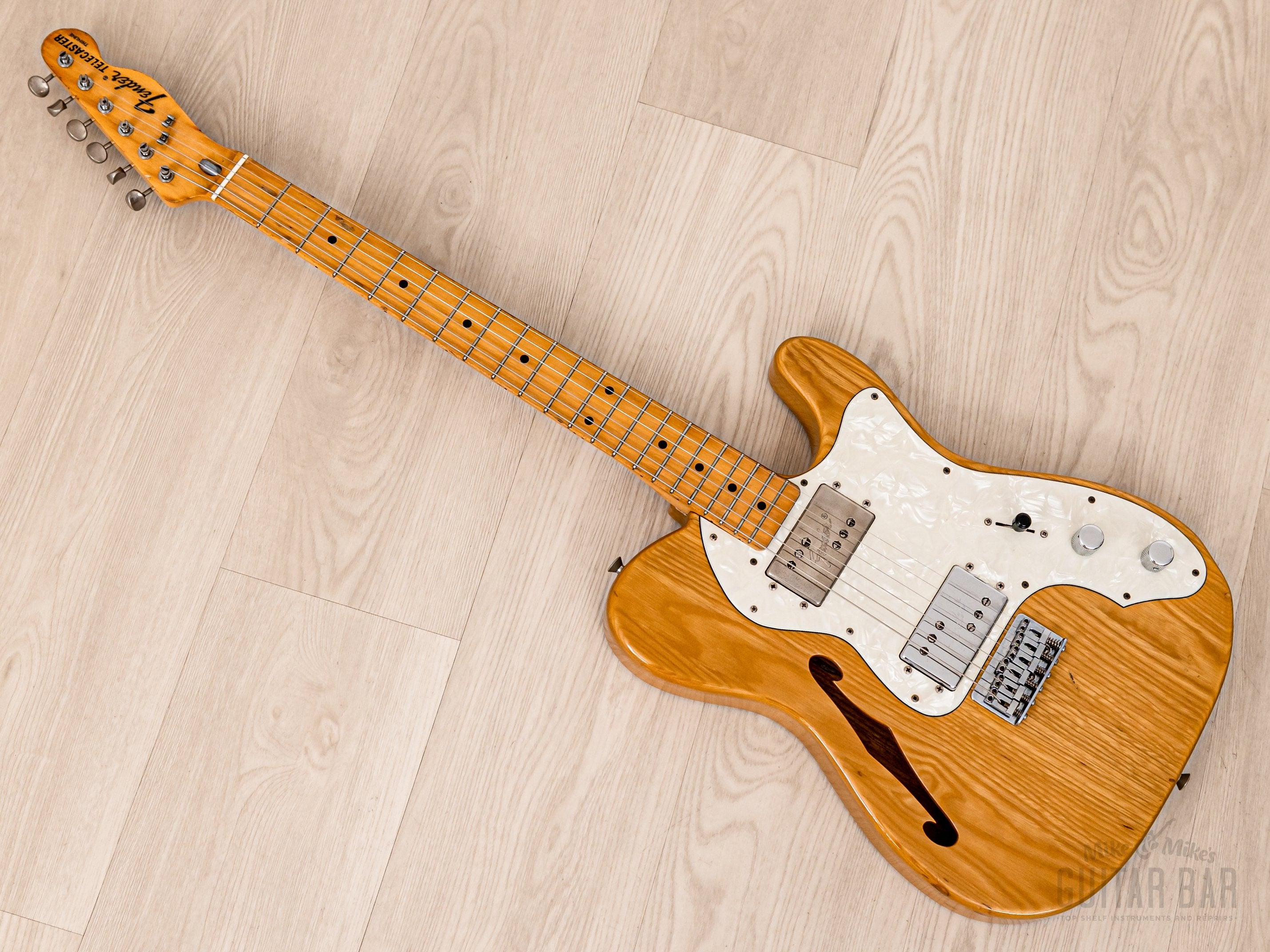 1985 Fender Telecaster Thinline ‘72 Vintage Reissue TN72-75 Natural w/ Wide Range, A-Serial Japan MIJ Fujigen