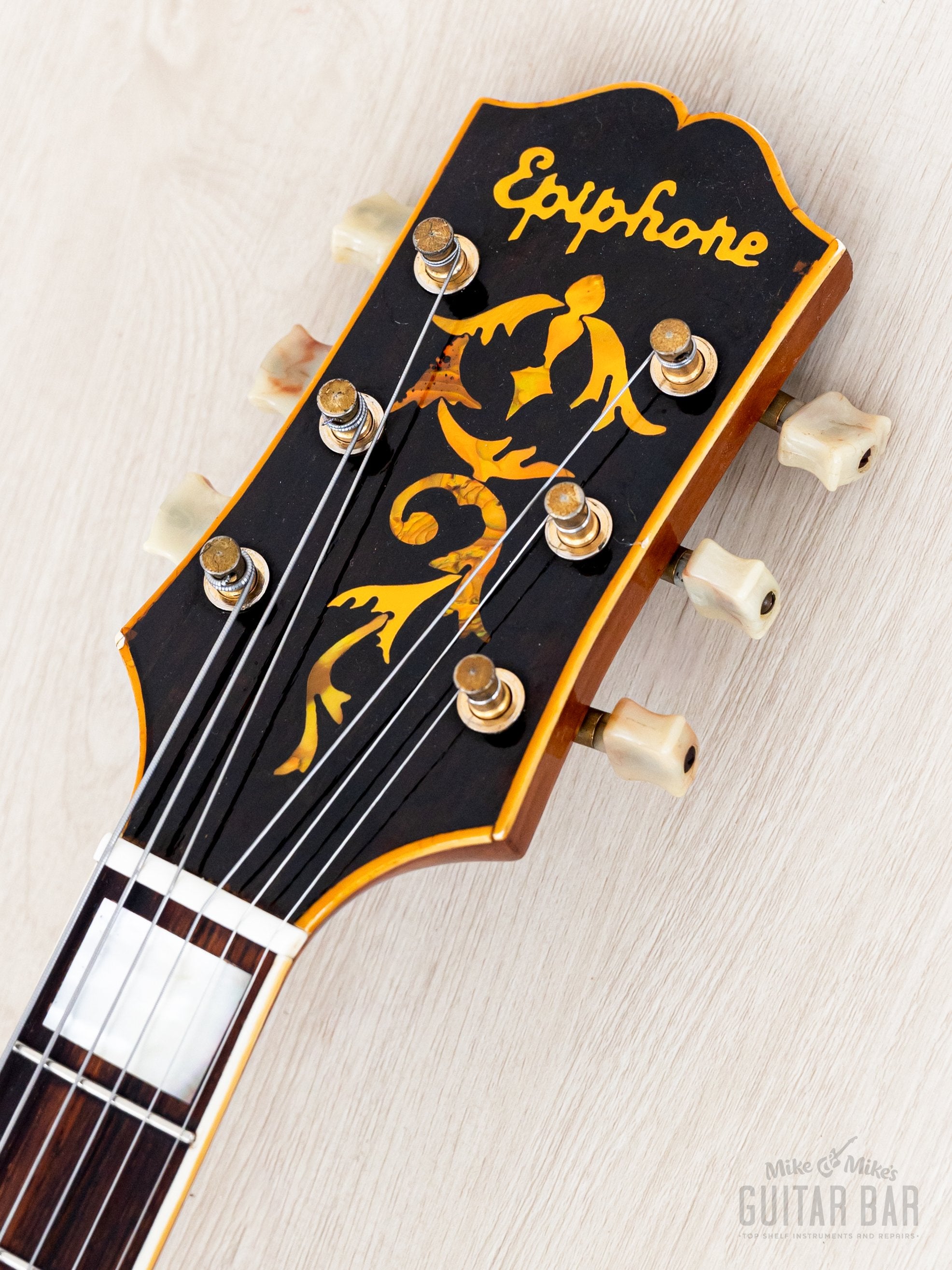 1949 Epiphone Broadway Vintage Archtop Guitar Blonde w/ DeArmond Rythm