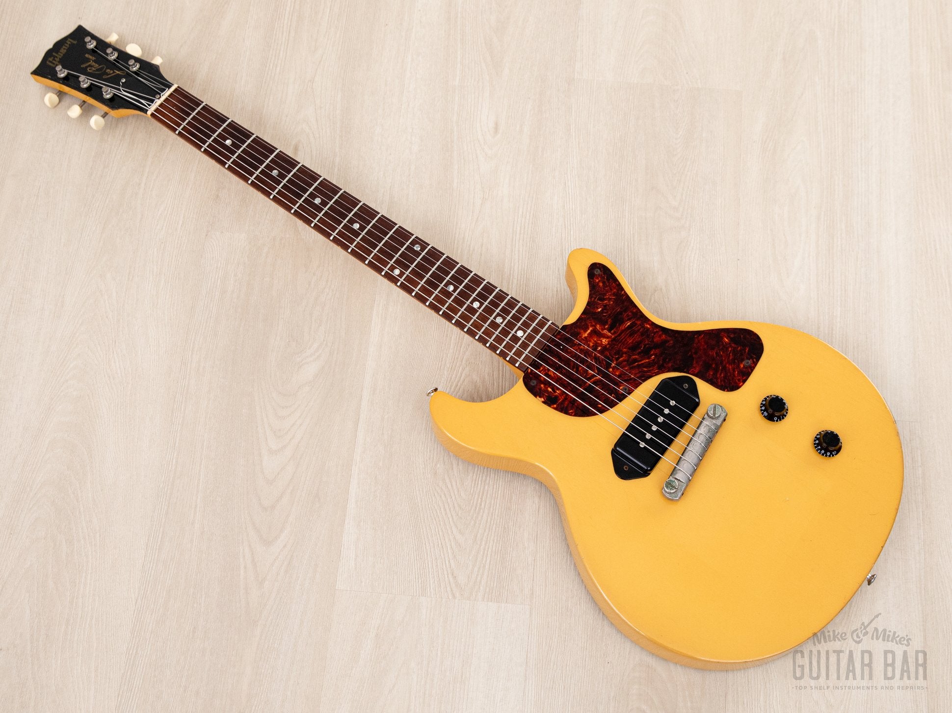 1996 Gibson Limited Edition Les Paul Junior Double Cut TV Yellow Yamano-Spec w/ ThroBak, Case