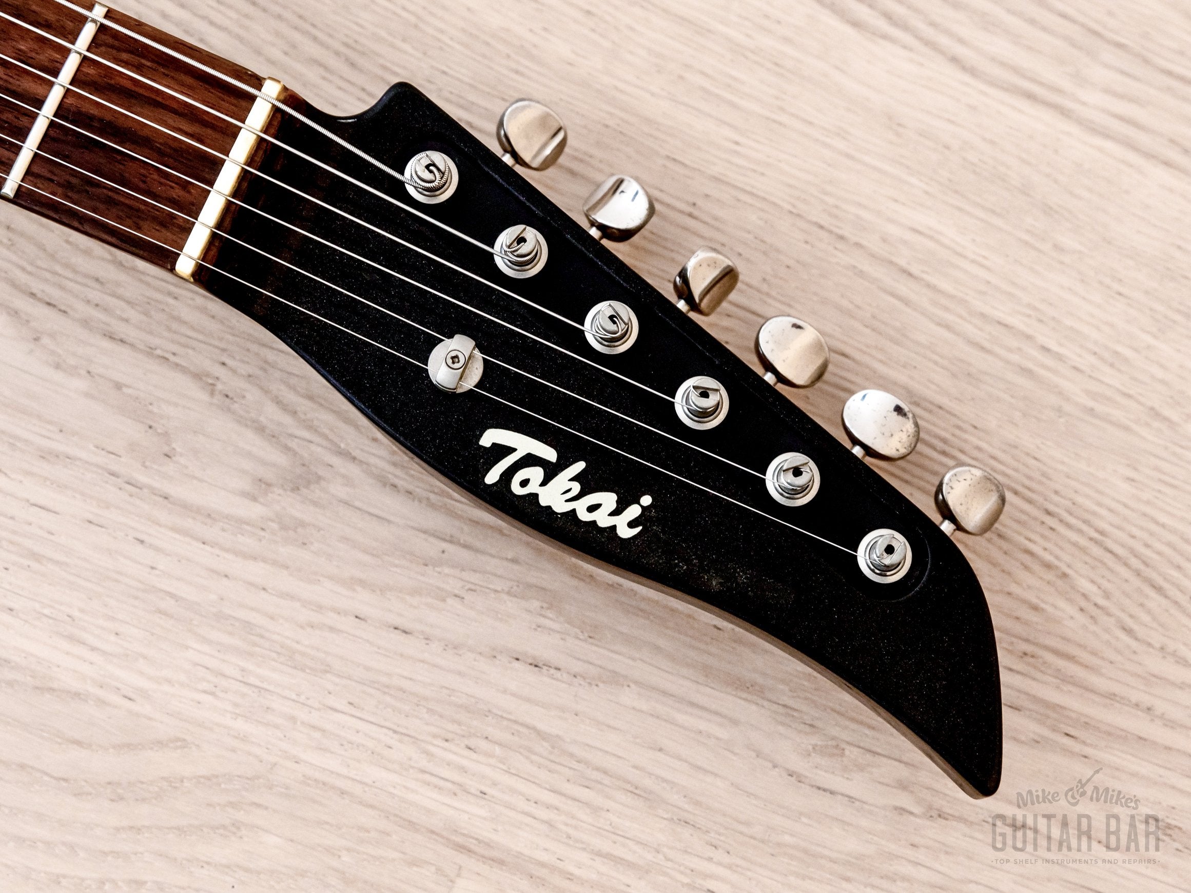 1990s Tokai Talbo A-125SH Aluminum Body Guitar Black Sparkle, Japan