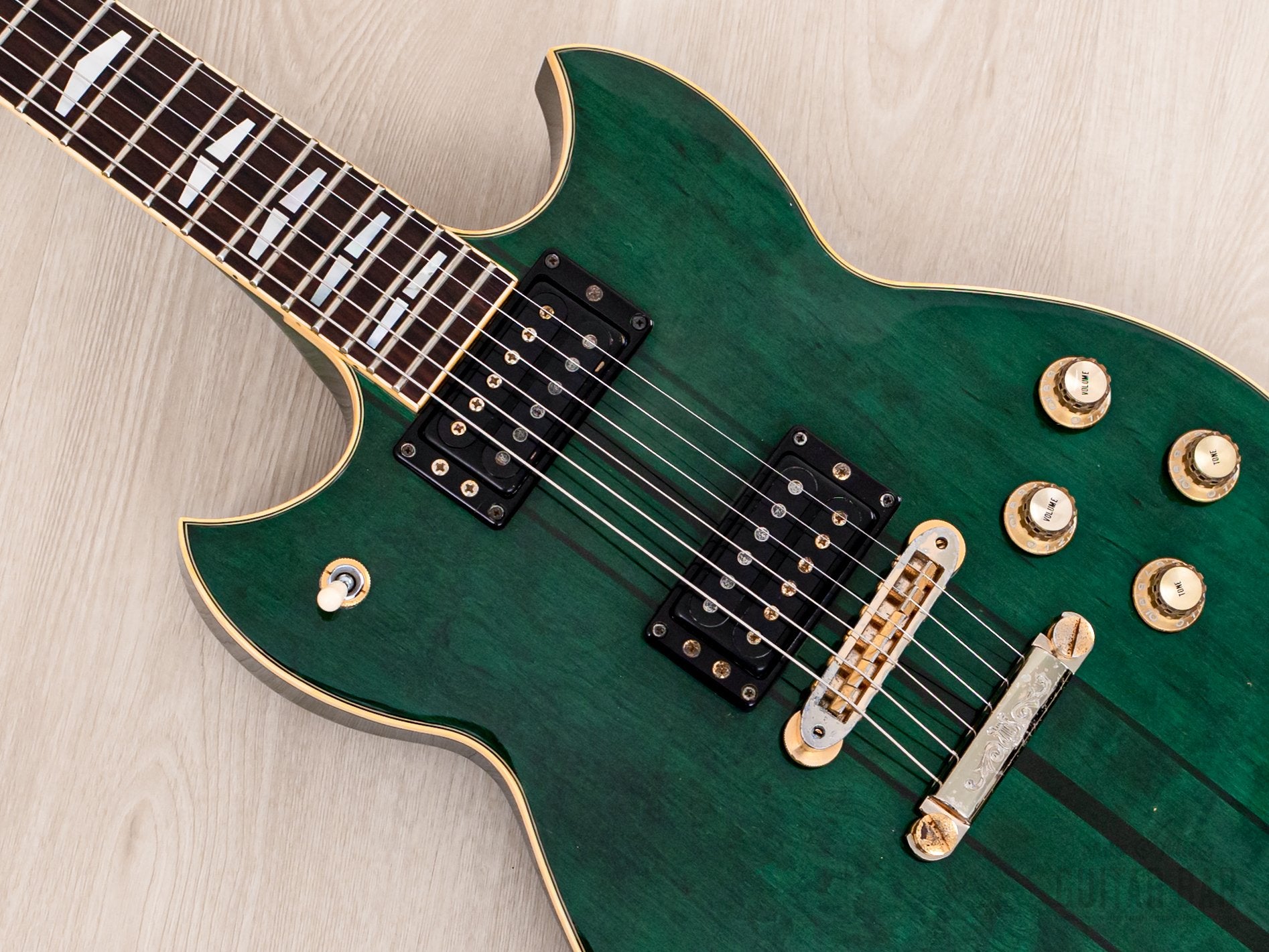 1982 Yamaha SG1500 Vintage Neck Through Guitar Jade Green
