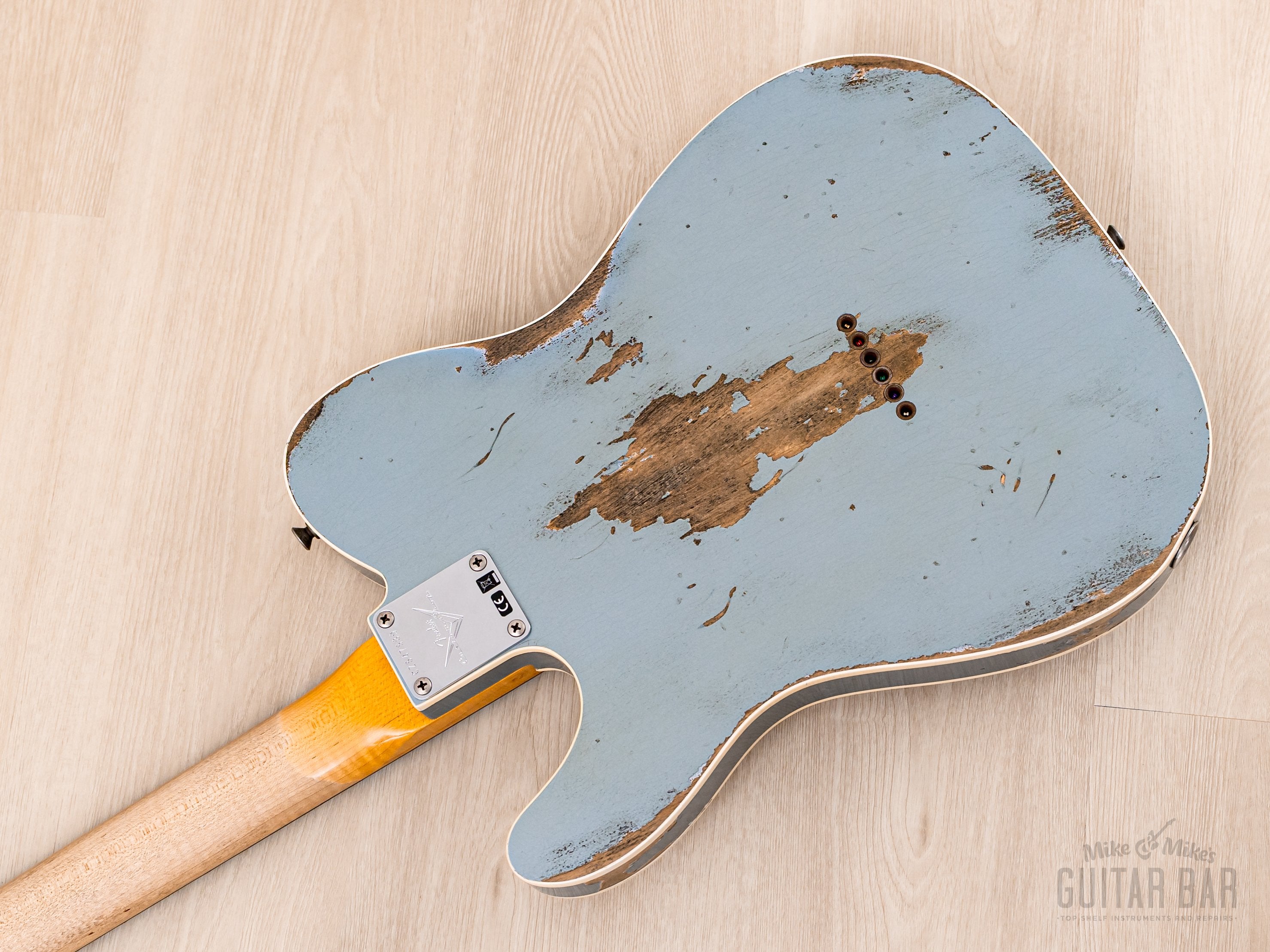 2020 Fender Custom Shop 1964 Telecaster Custom Heavy Relic Aged Ice Blue w/ Case, COA, Tags