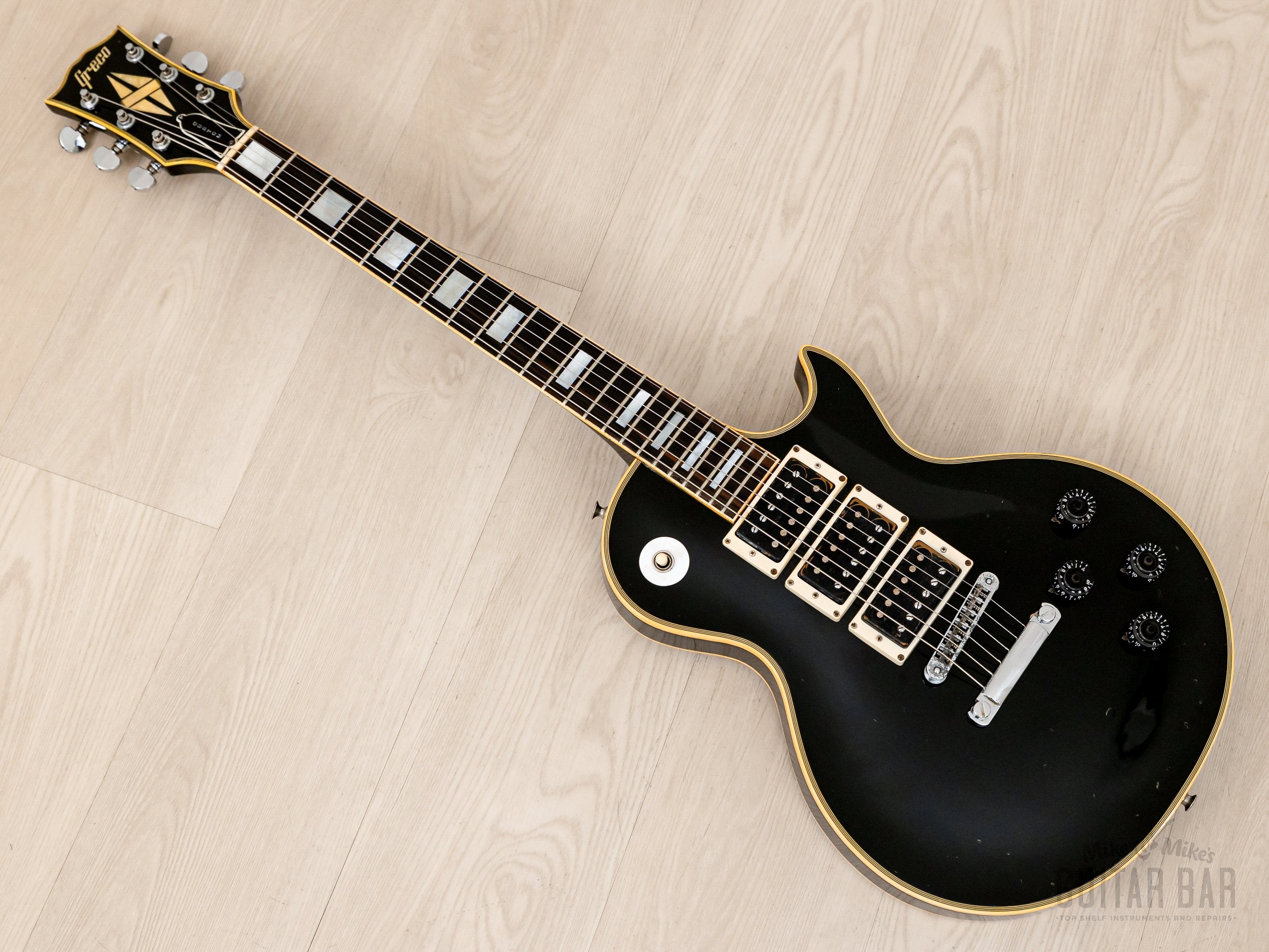 1977 Greco EG800PB Vintage 3 Pickup Custom Black Beauty Frampton Phenix, Japan Fujigen