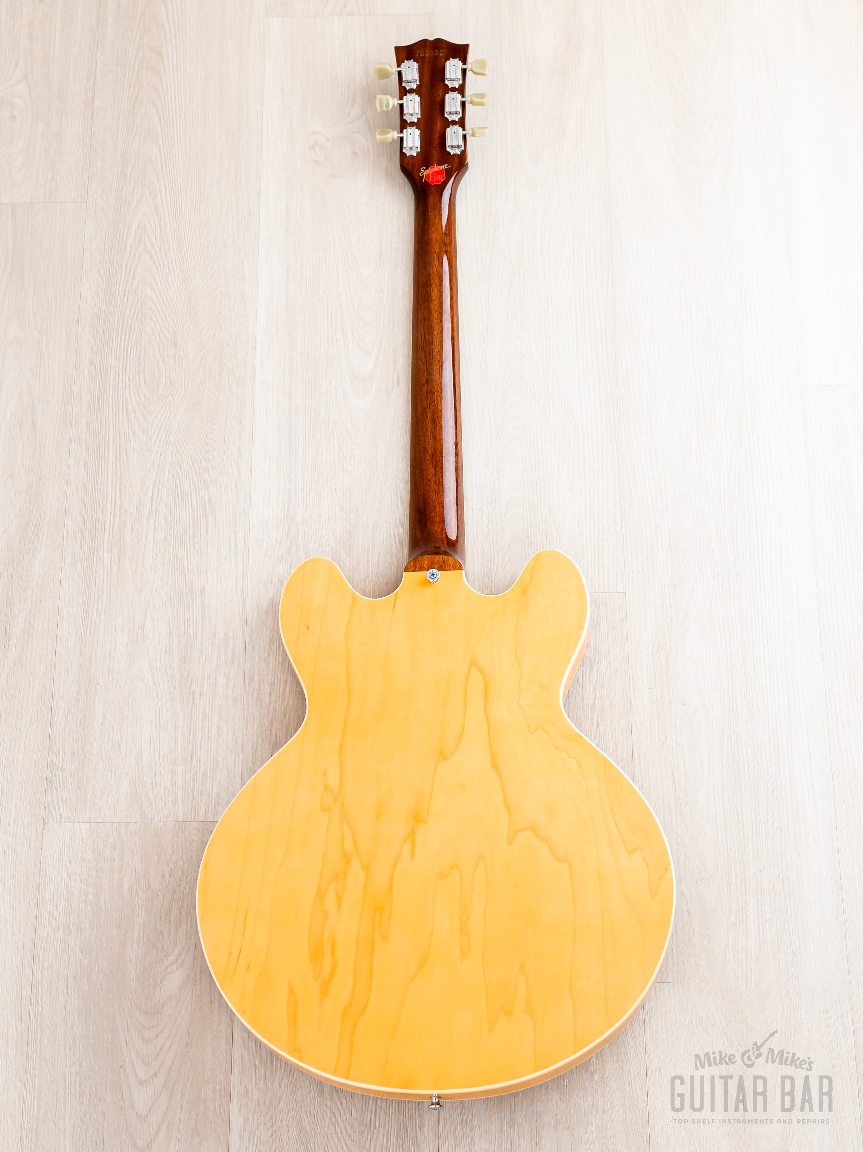 2002 Epiphone Elite 1963 ES-335 Dot Natural w/ Open Book Headstock, Ca