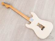 Back of the Stratocaster with maple neck