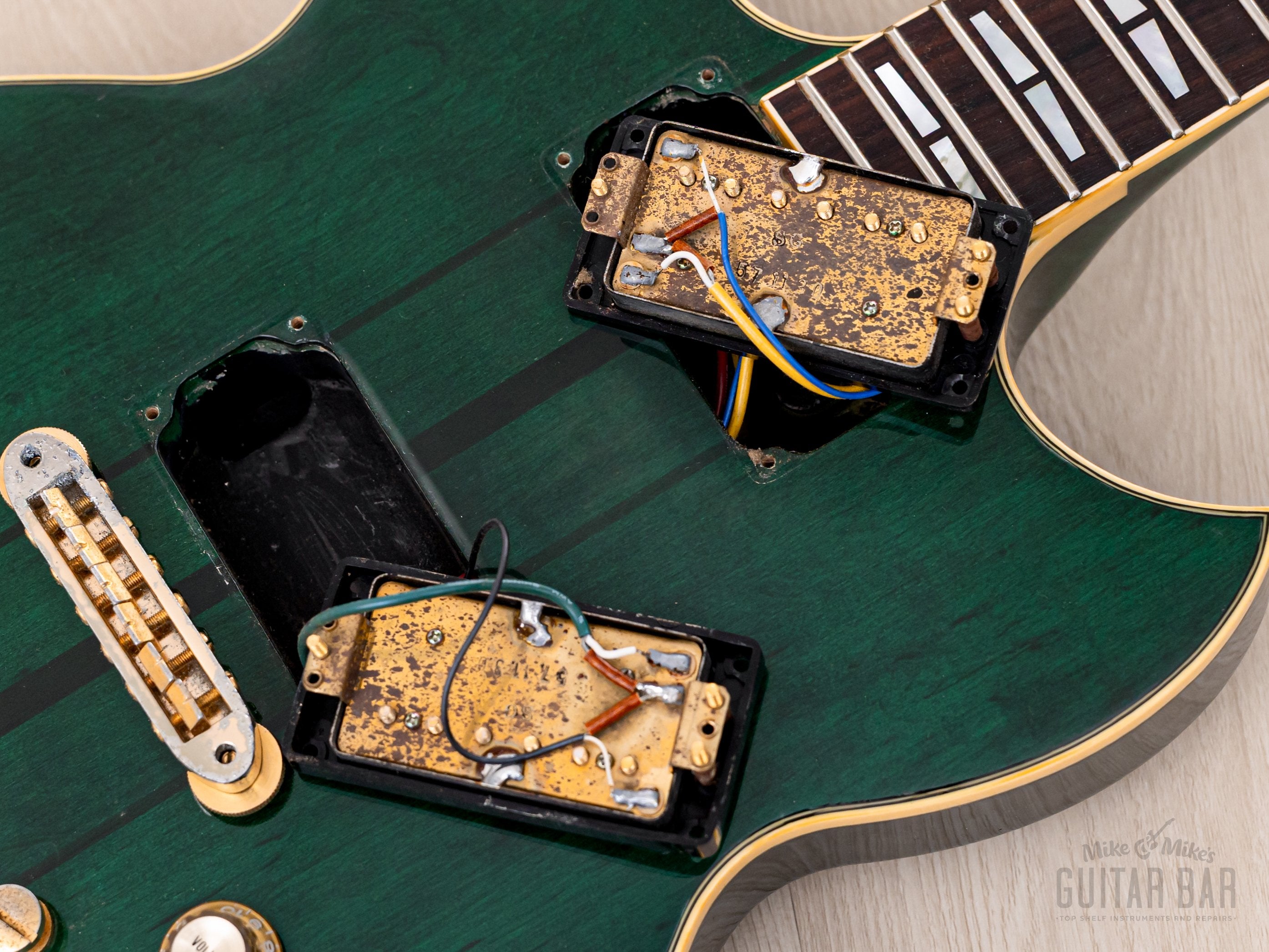 1982 Yamaha SG1500 Vintage Neck Through Guitar Jade Green