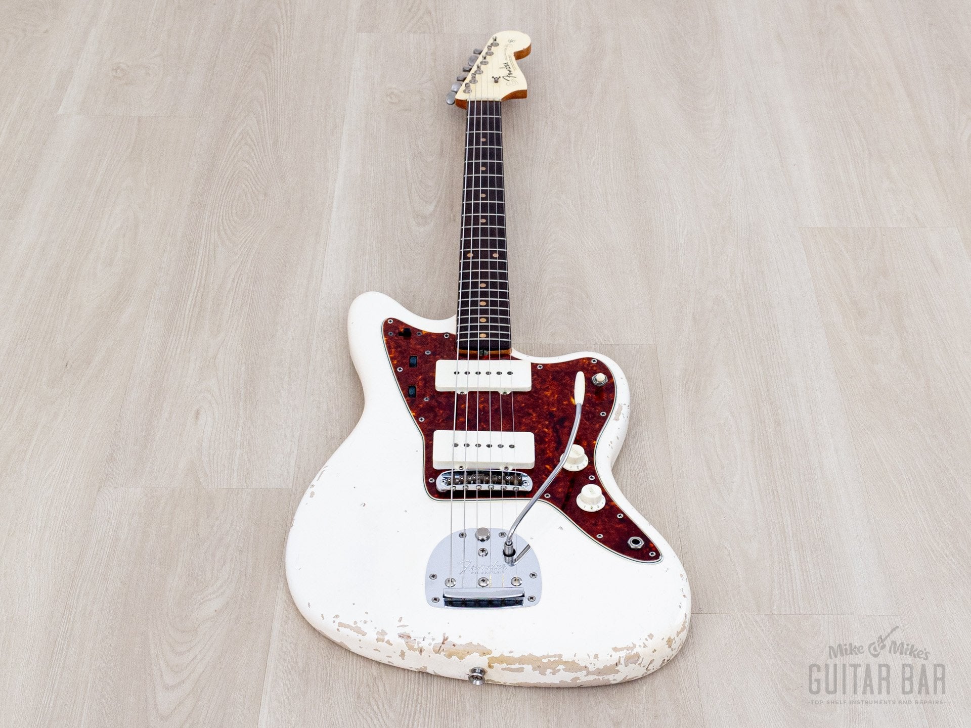 ギター Fender Jazzmaster Carter Vintage - Fender Jazzmaster 1962, Olympic White