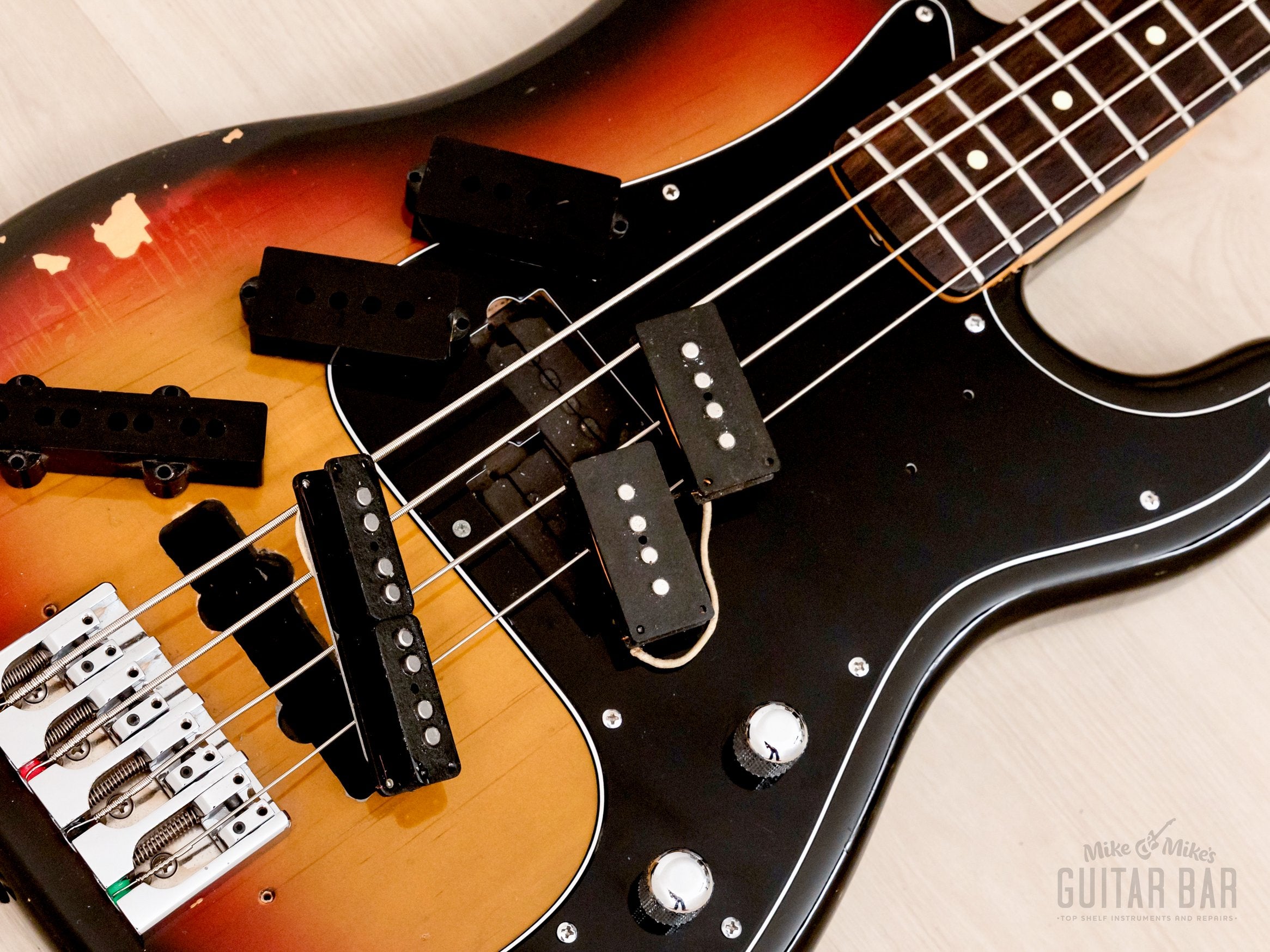 1970s Fender Precision Bass Body w/ USA Custom Neck & Lindy Fralin Pickups, Sunburst w/ Case