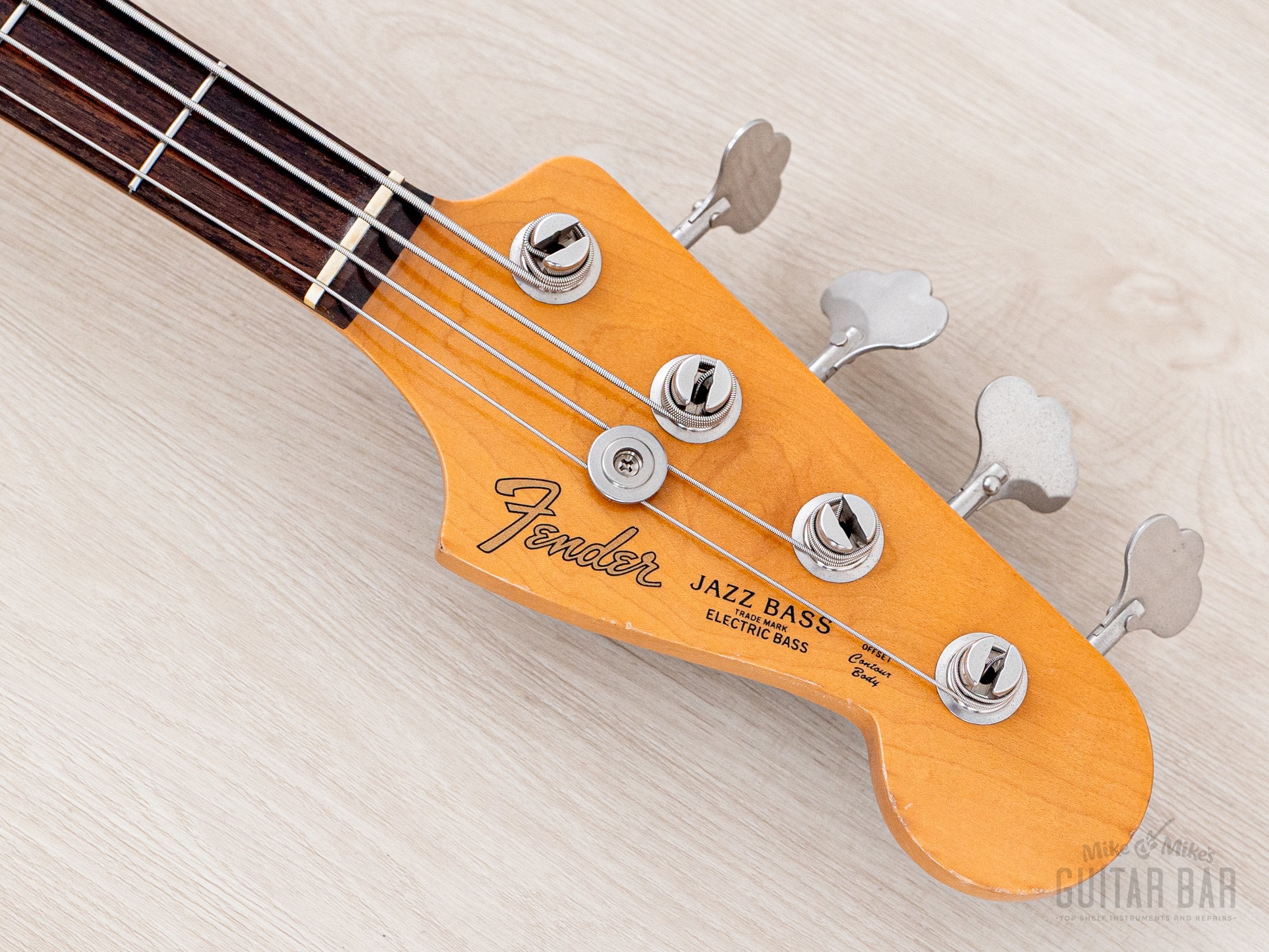 1989 Fender Jazz Bass '62 Vintage Reissue JB62-95 Sunburst Lacquer w/