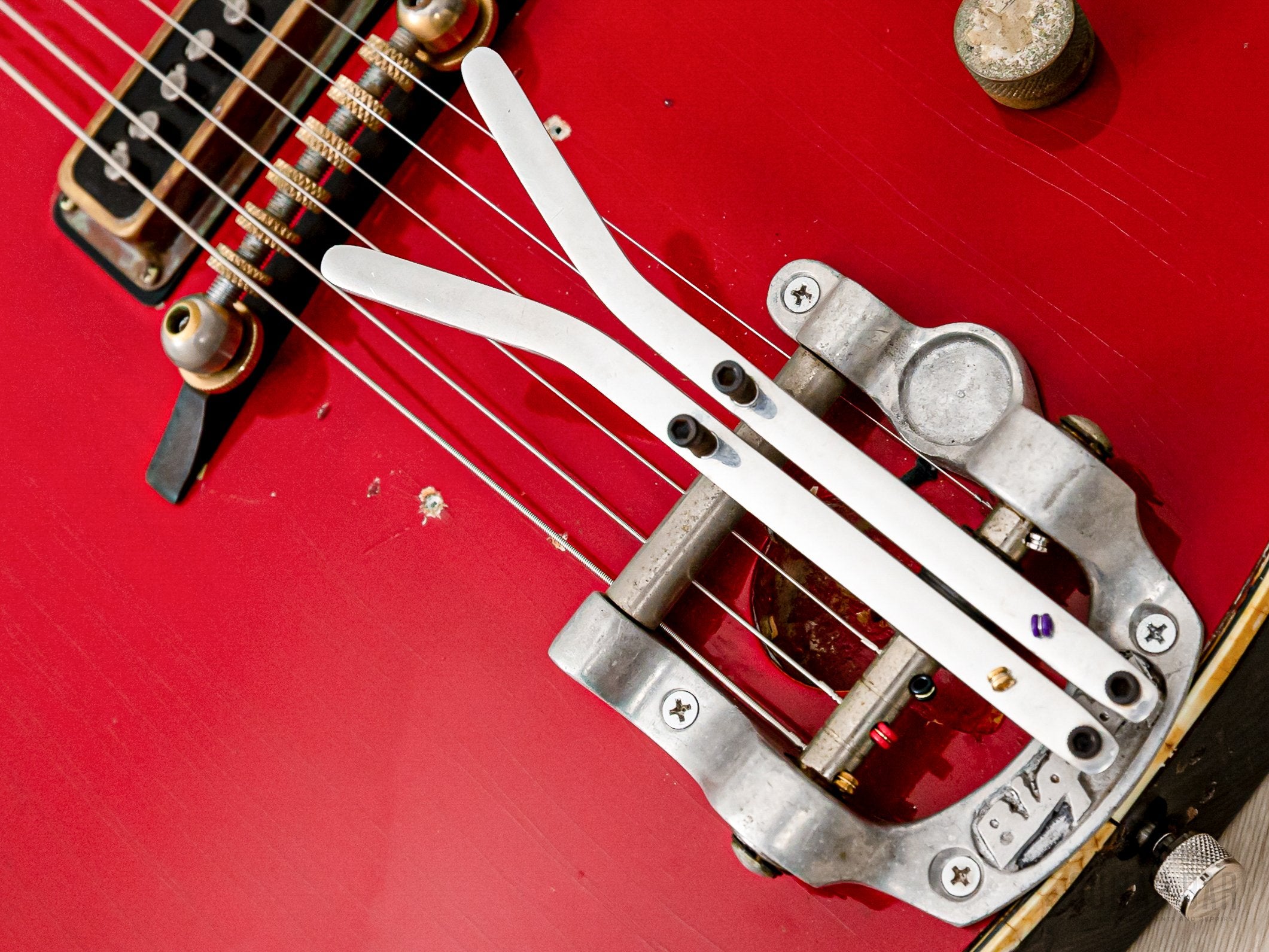 1962 Gretsch Jet Firebird 6131 Double Cut Vintage Guitar, Bigsby Palm