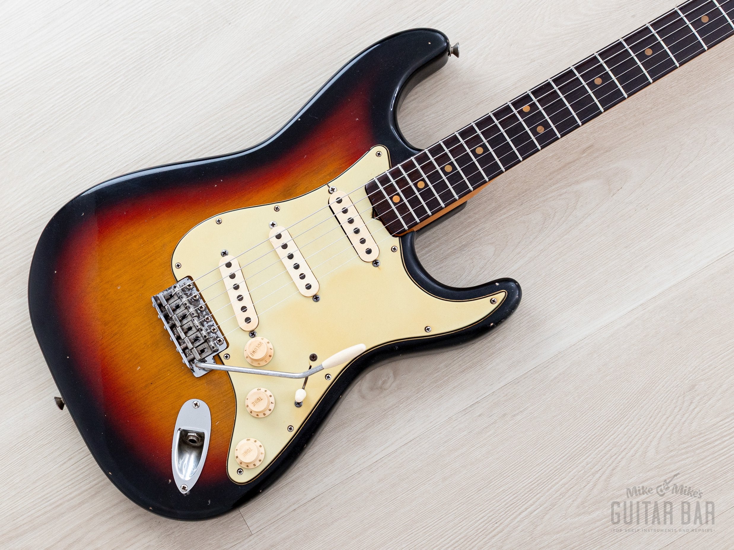 1963 Fender Stratocaster Korina Pre-CBS Vintage Guitar Sunburst w/ Cas
