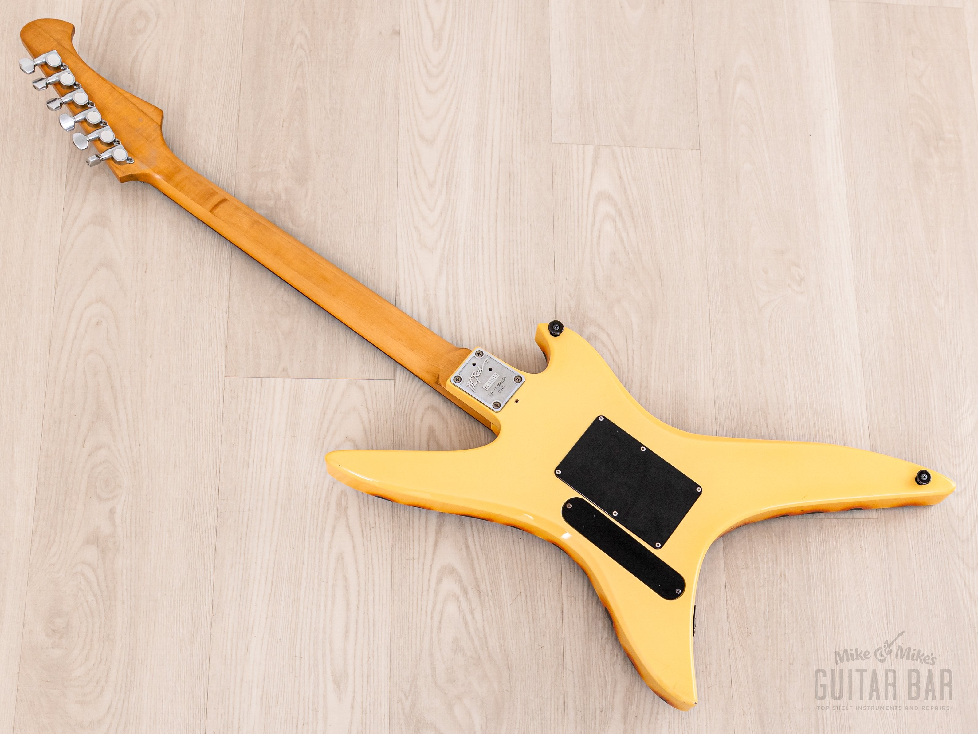 1980s BC Rich Stealth NJ Series Explorer Cheetah Print w/ Floyd Rose &