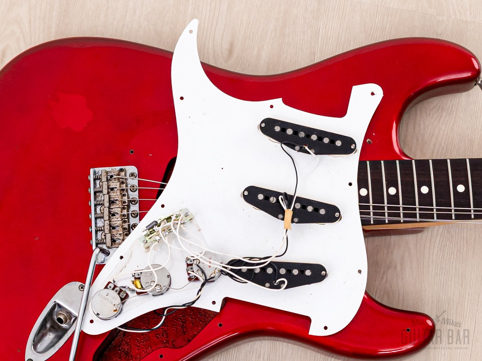 1991 Fender Order Made Stratocaster '62 Vintage Reissue Candy Apple Re