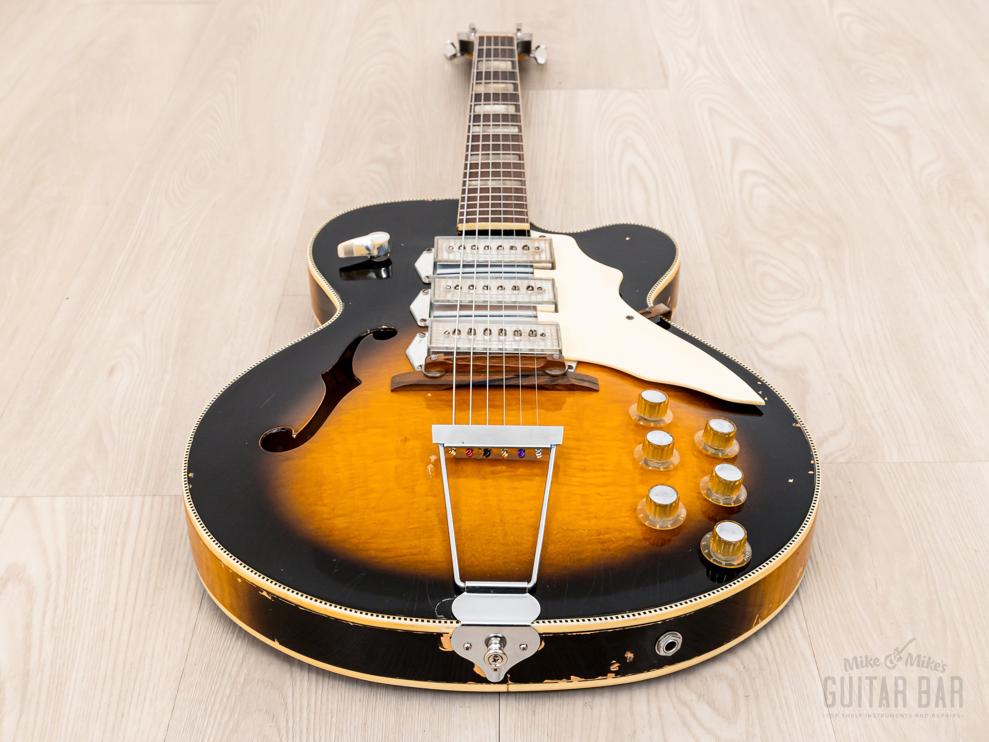 1960s Kay Swingmaster K763 Vintage Hollowbody Guitar w/ Kleenex Box Pi