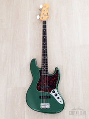 2023 Fender Traditional '60s Jazz Bass Aged Sherwood Green Metallic, full front