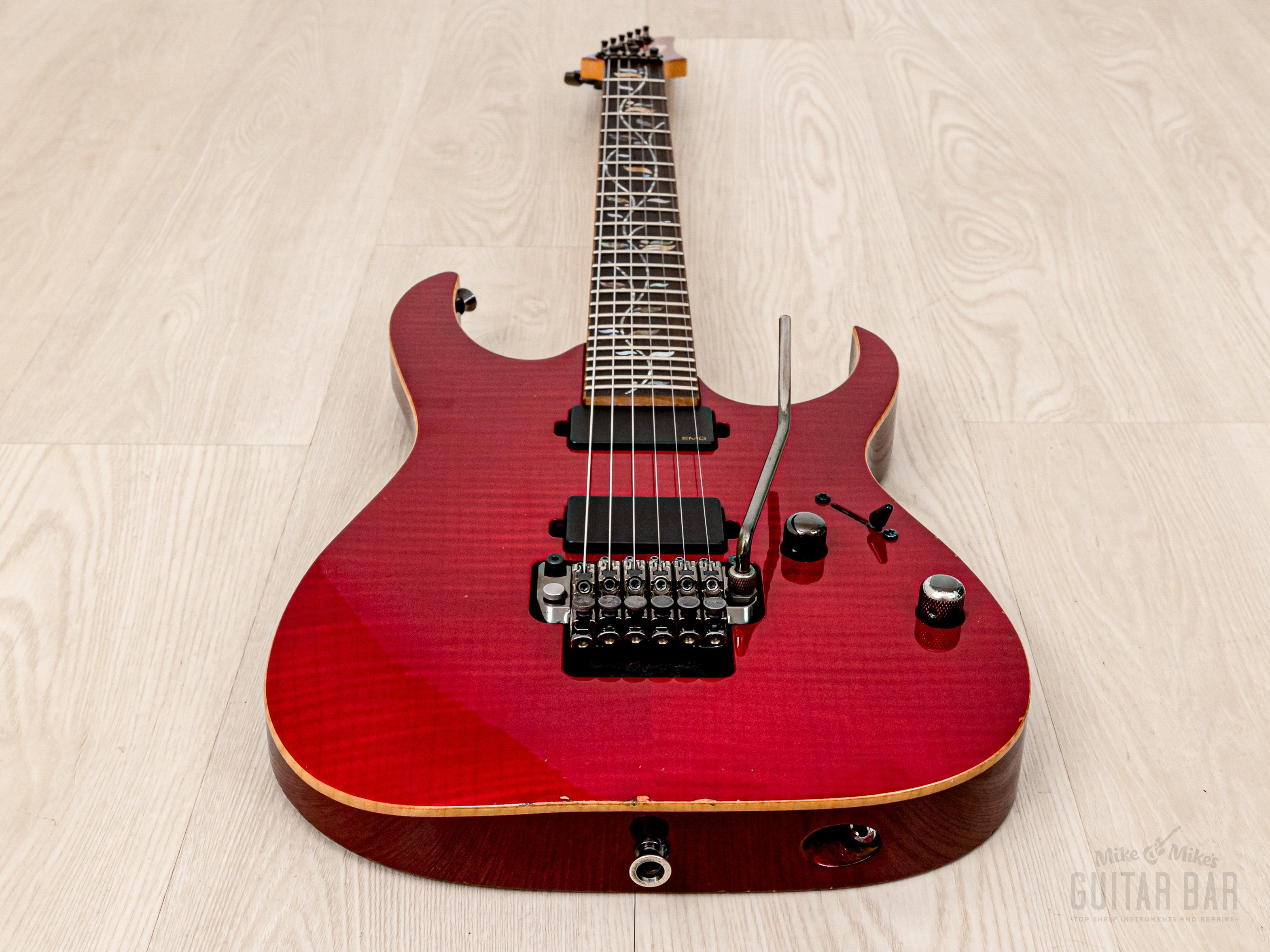 2009 Ibanez J. Custom RG8420ZE AAA Maple Top, Red Spinel w