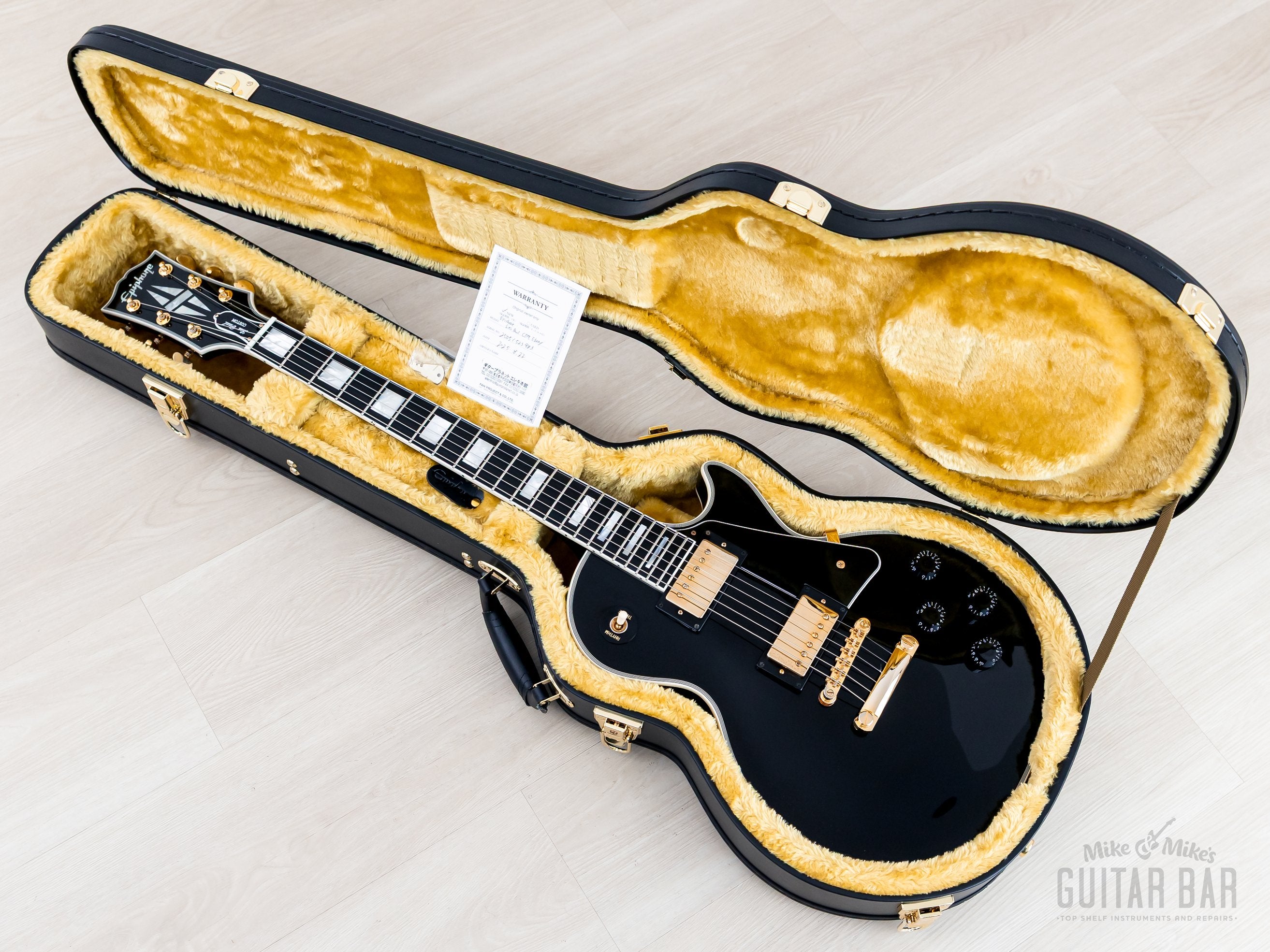 2025 Epiphone IGC Les Paul Custom Black Beauty w/ Gibson USA Pickups &