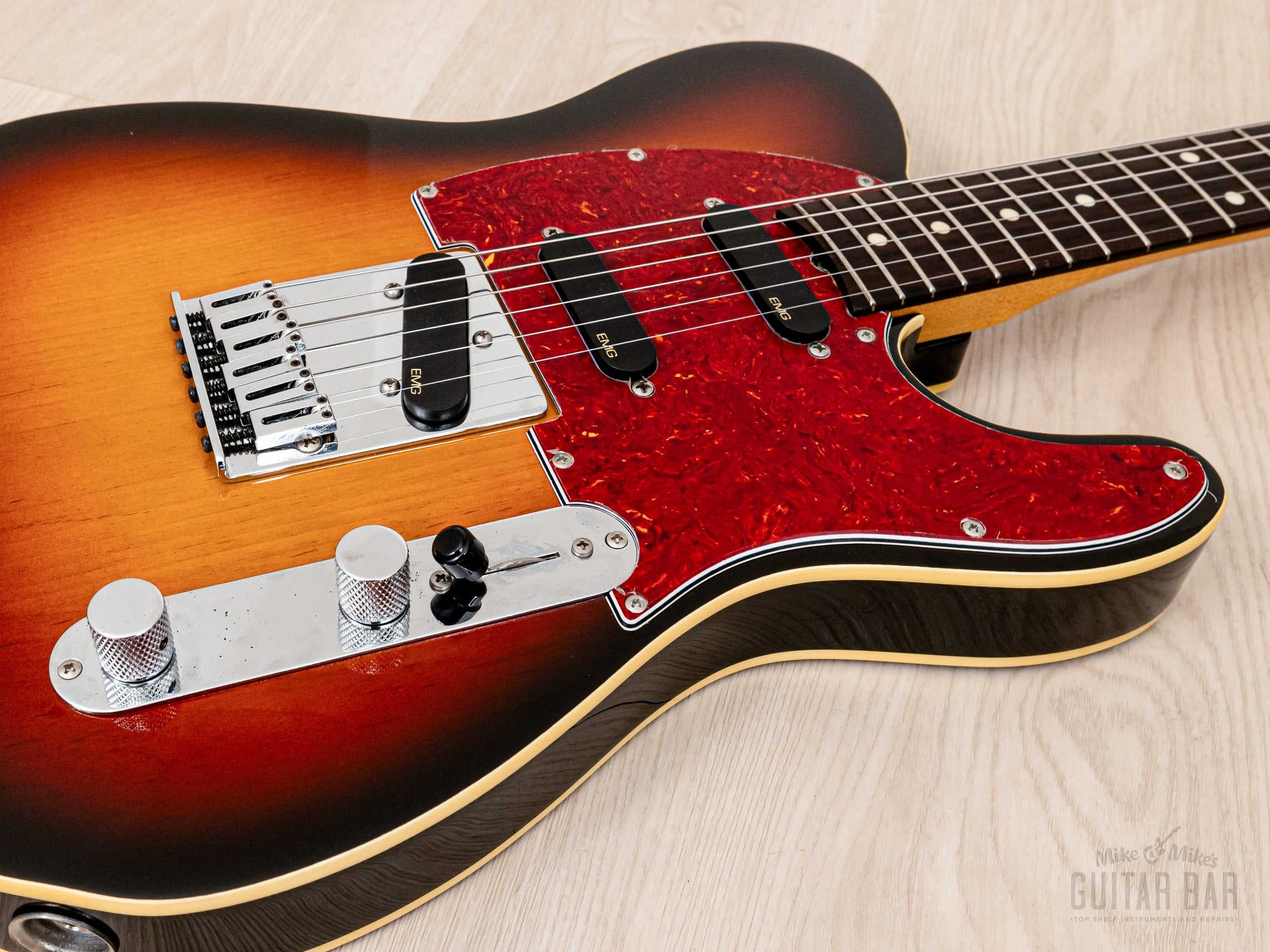 1993 Fender Order Made Roy Buchanan Bluesmaster Telecaster Custom Sunburst w/ EMG, Japan MIJ Fujigen