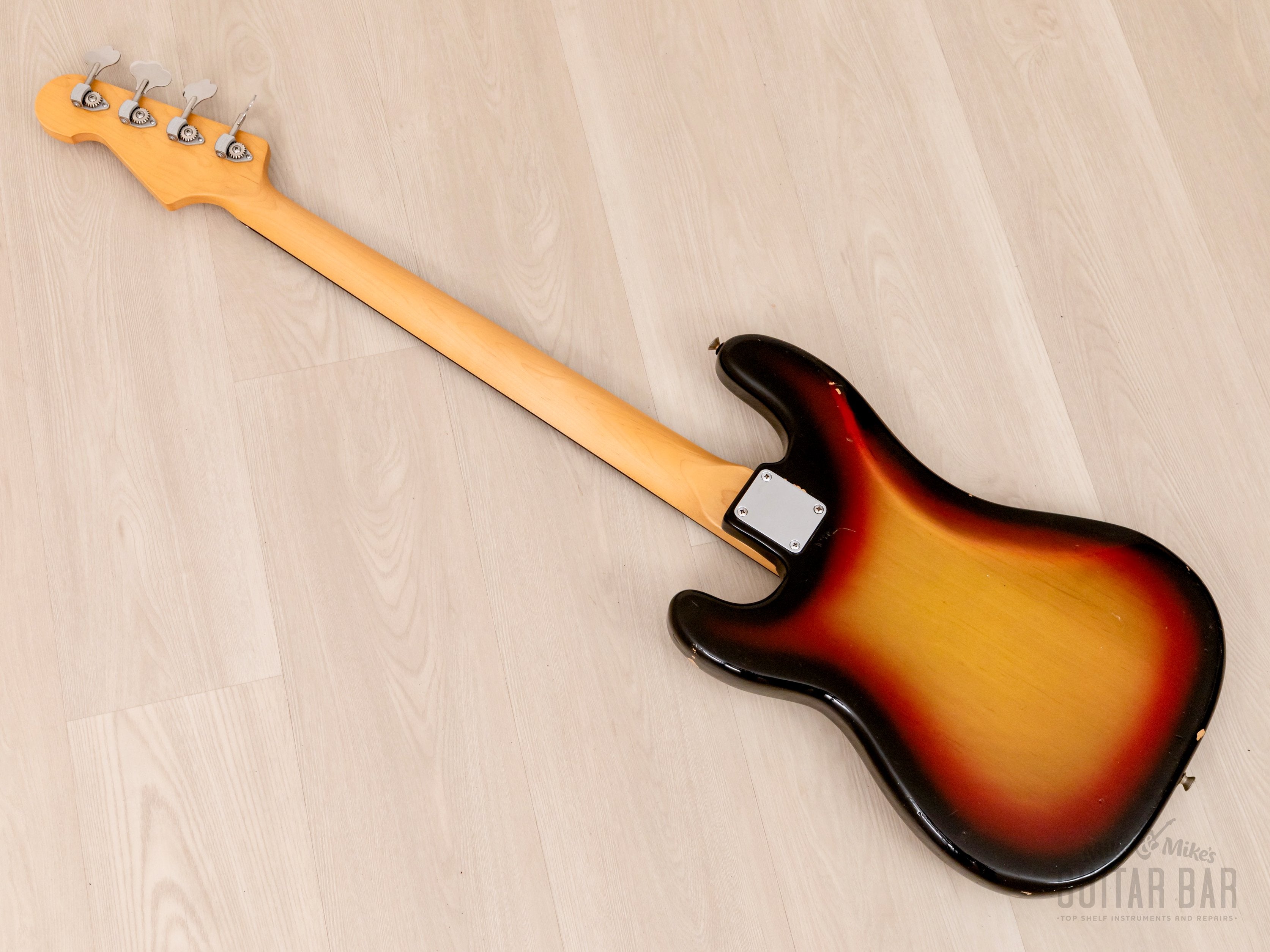 1970s Fender Precision Bass Body w/ USA Custom Neck & Lindy Fralin Pickups, Sunburst w/ Case