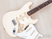 Pickguard lifted showing body routing