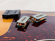 1971 Fender Precision Bass split-coil pickups lifted from the body