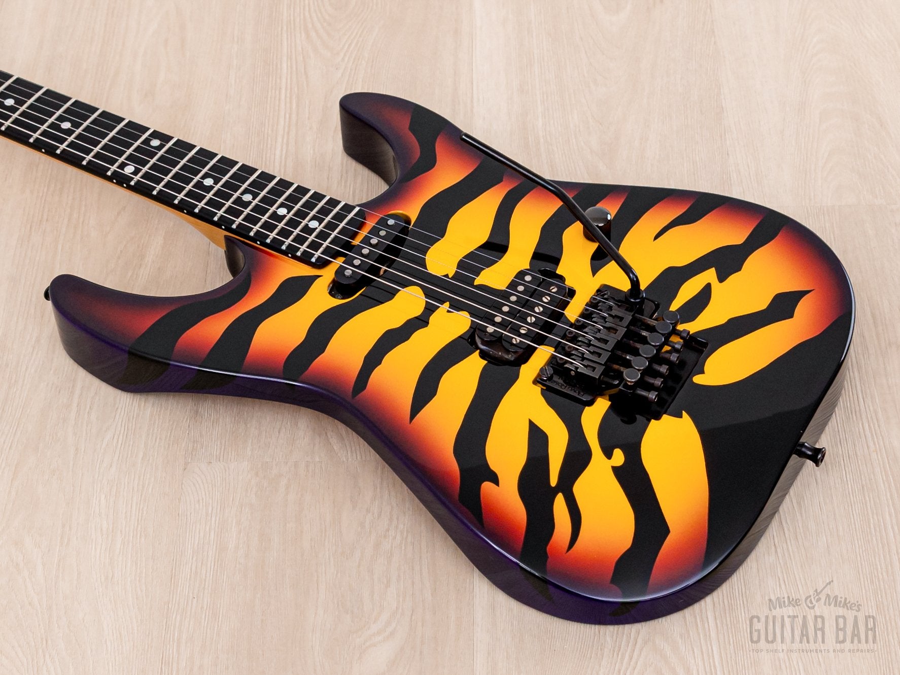 1989 ESP George Lynch SGL-300PT Purple Tiger, Near-Mint w/ Case